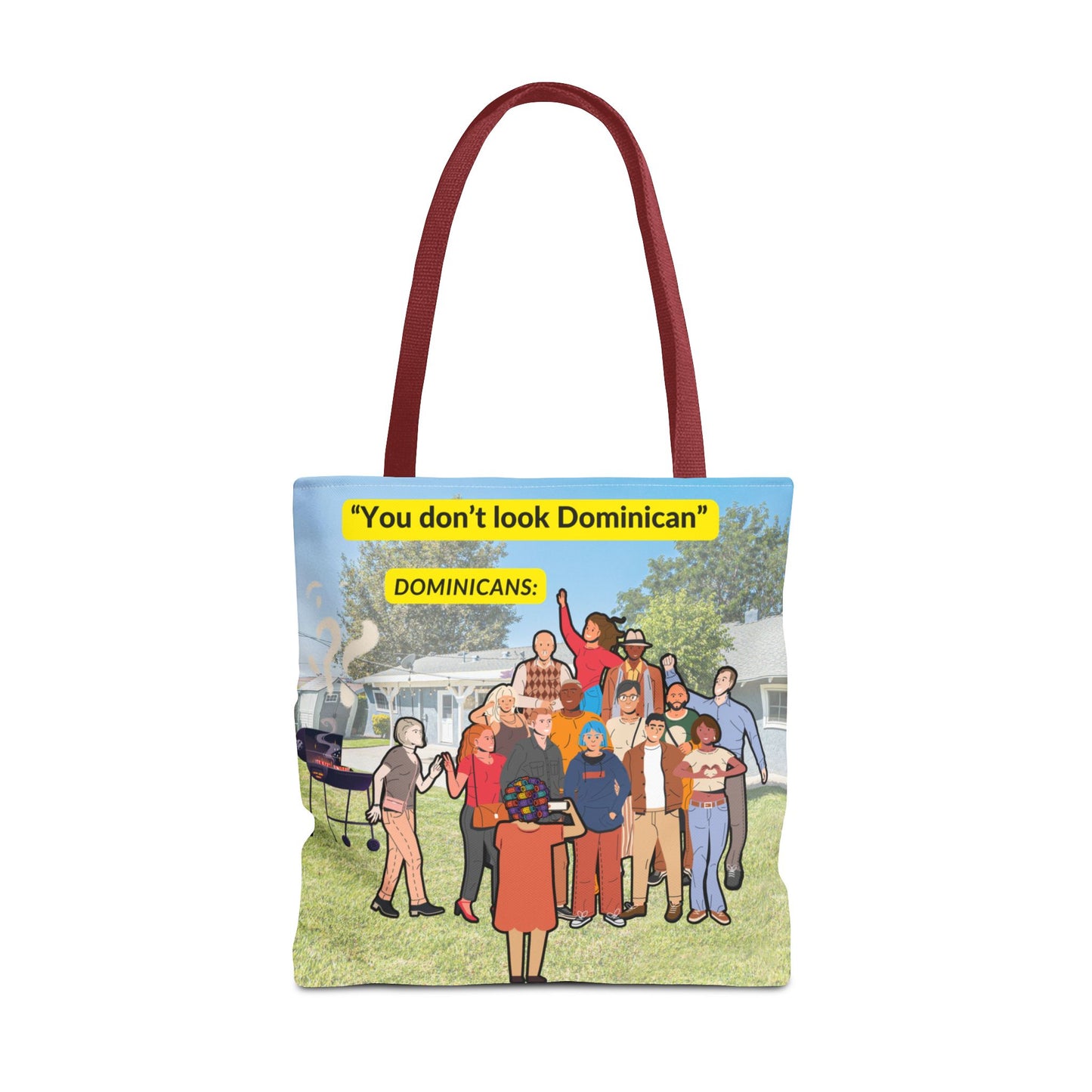"You Don’t Look Dominican" – Tote Bag Celebrating Dominican Diversity