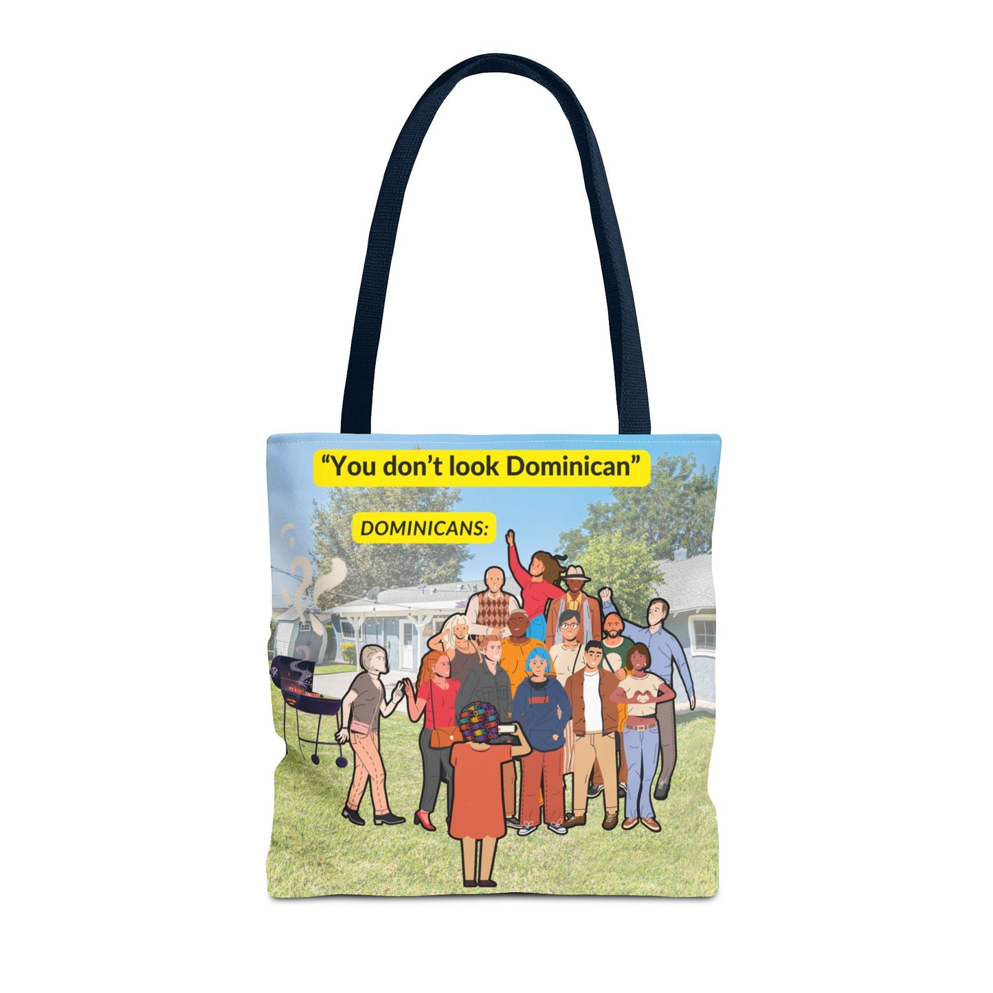 "You Don’t Look Dominican" – Tote Bag Celebrating Dominican Diversity