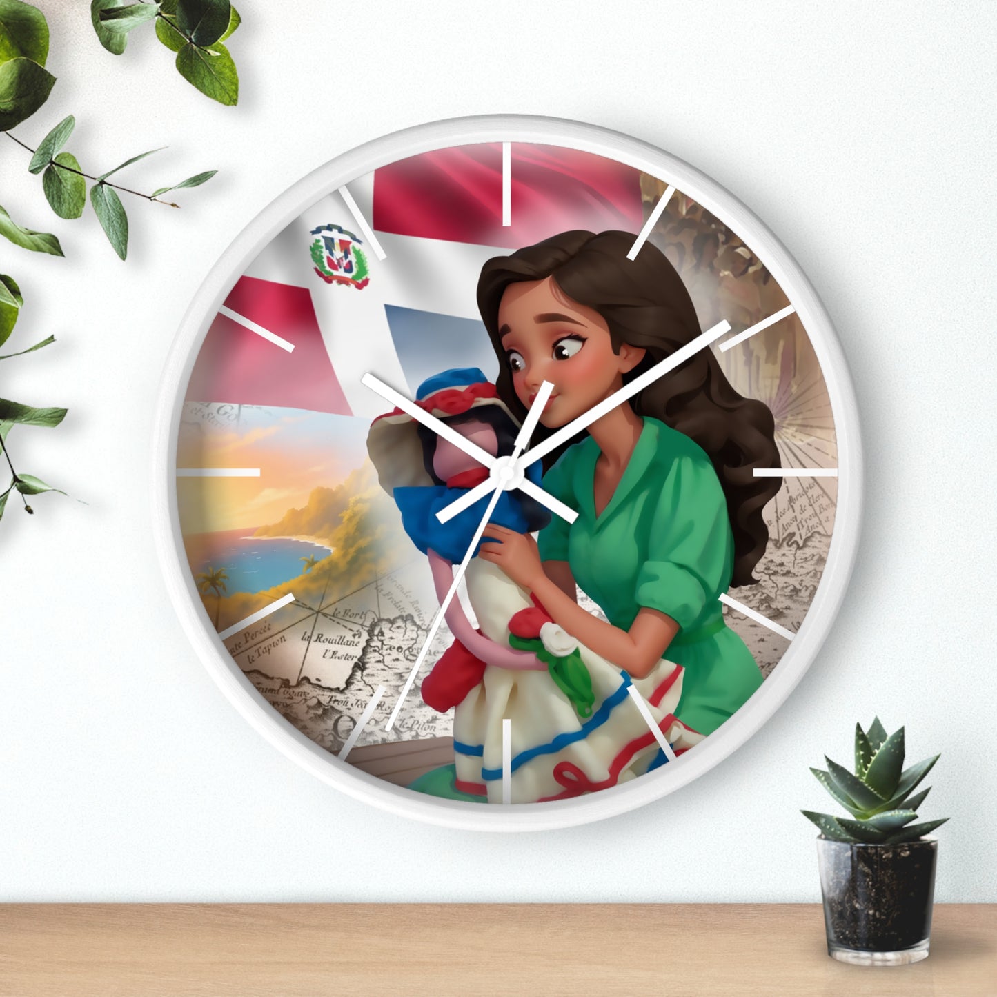 Cultural Elegance Wall Clock – Bella and the Faceless Doll