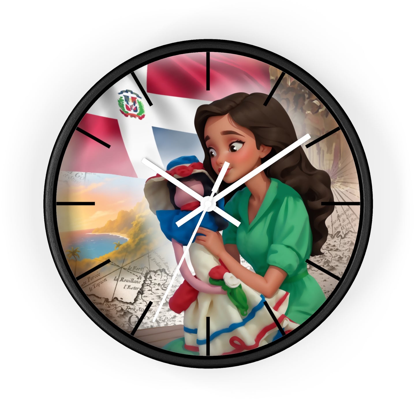 Cultural Elegance Wall Clock – Bella and the Faceless Doll