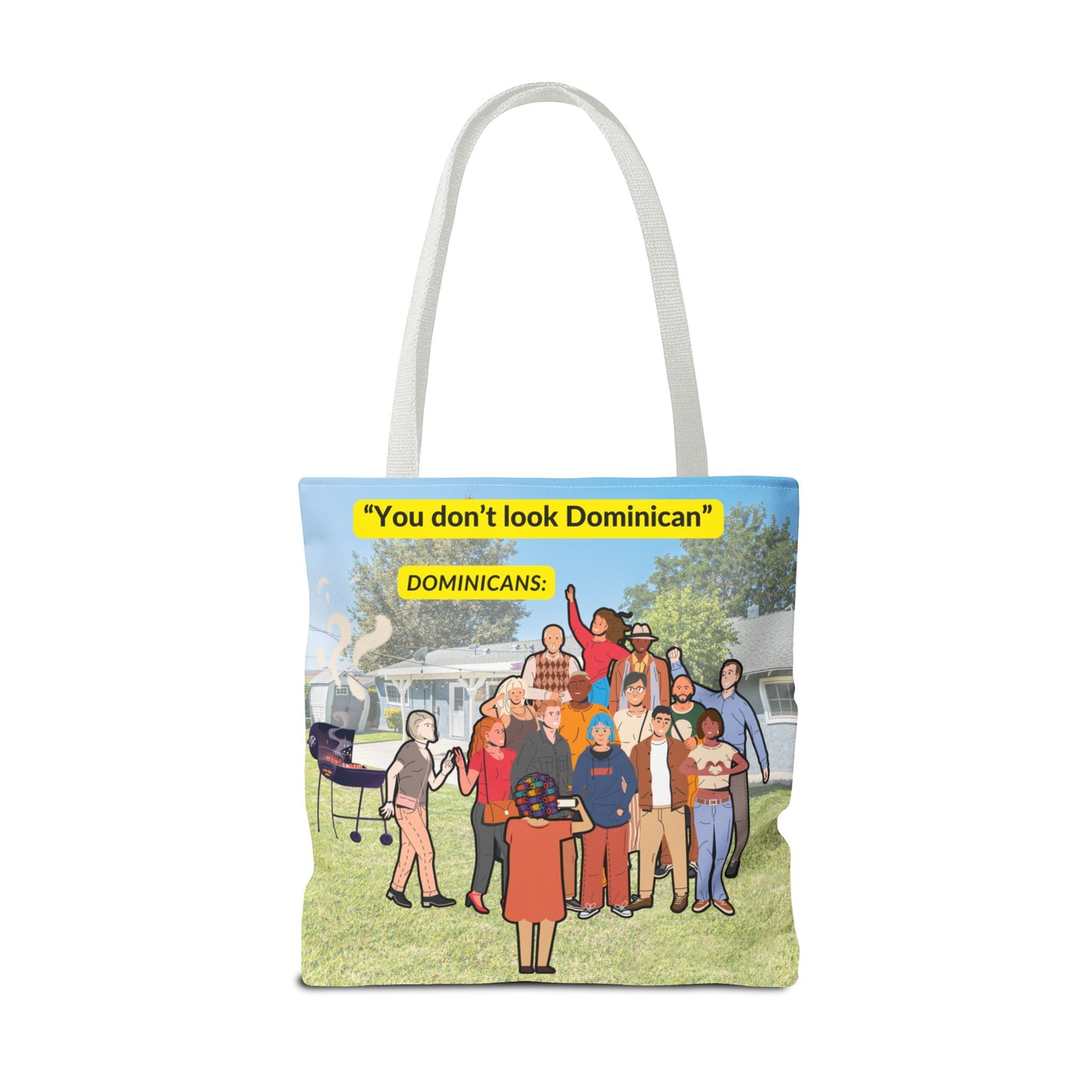 "You Don’t Look Dominican" – Tote Bag Celebrating Dominican Diversity