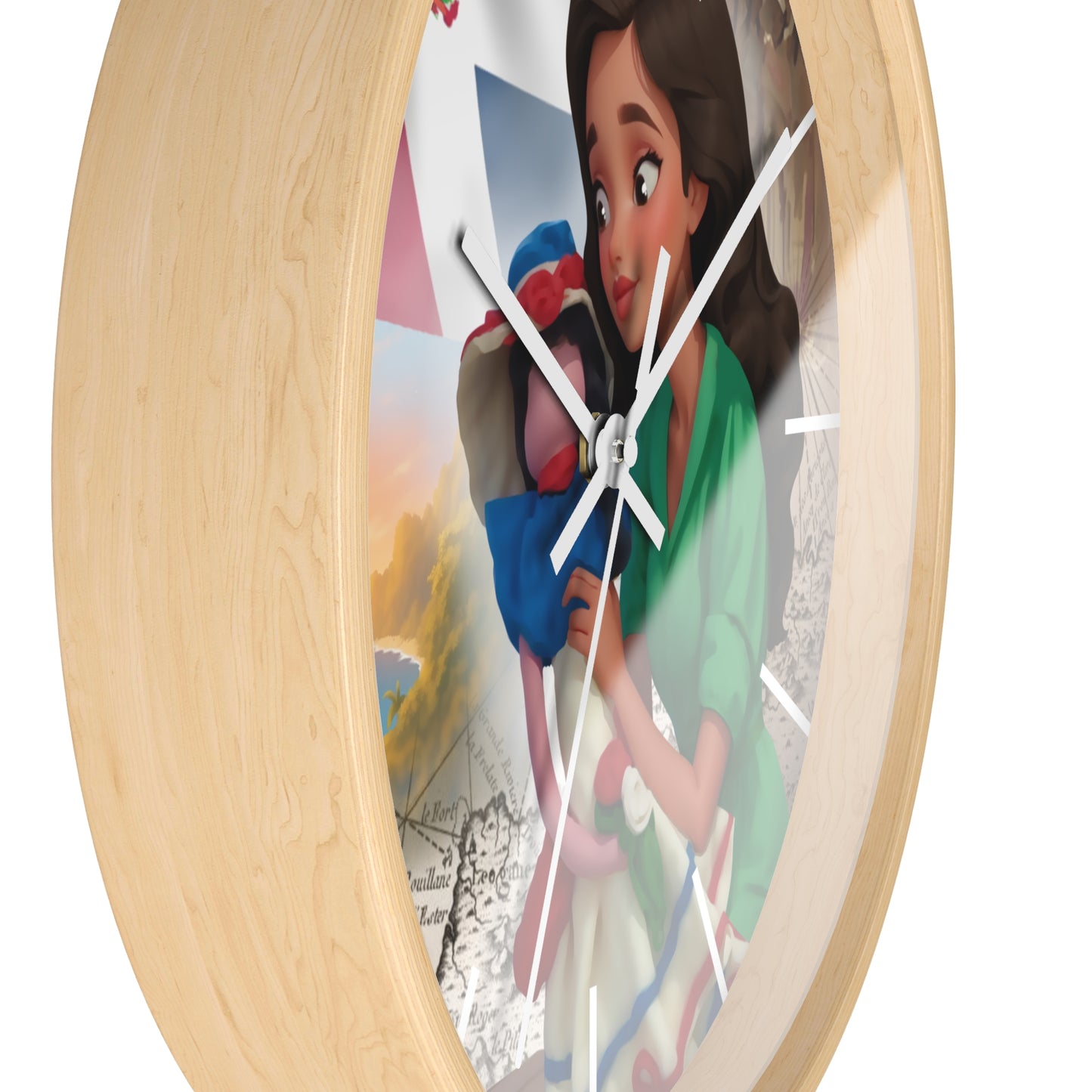 Cultural Elegance Wall Clock – Bella and the Faceless Doll