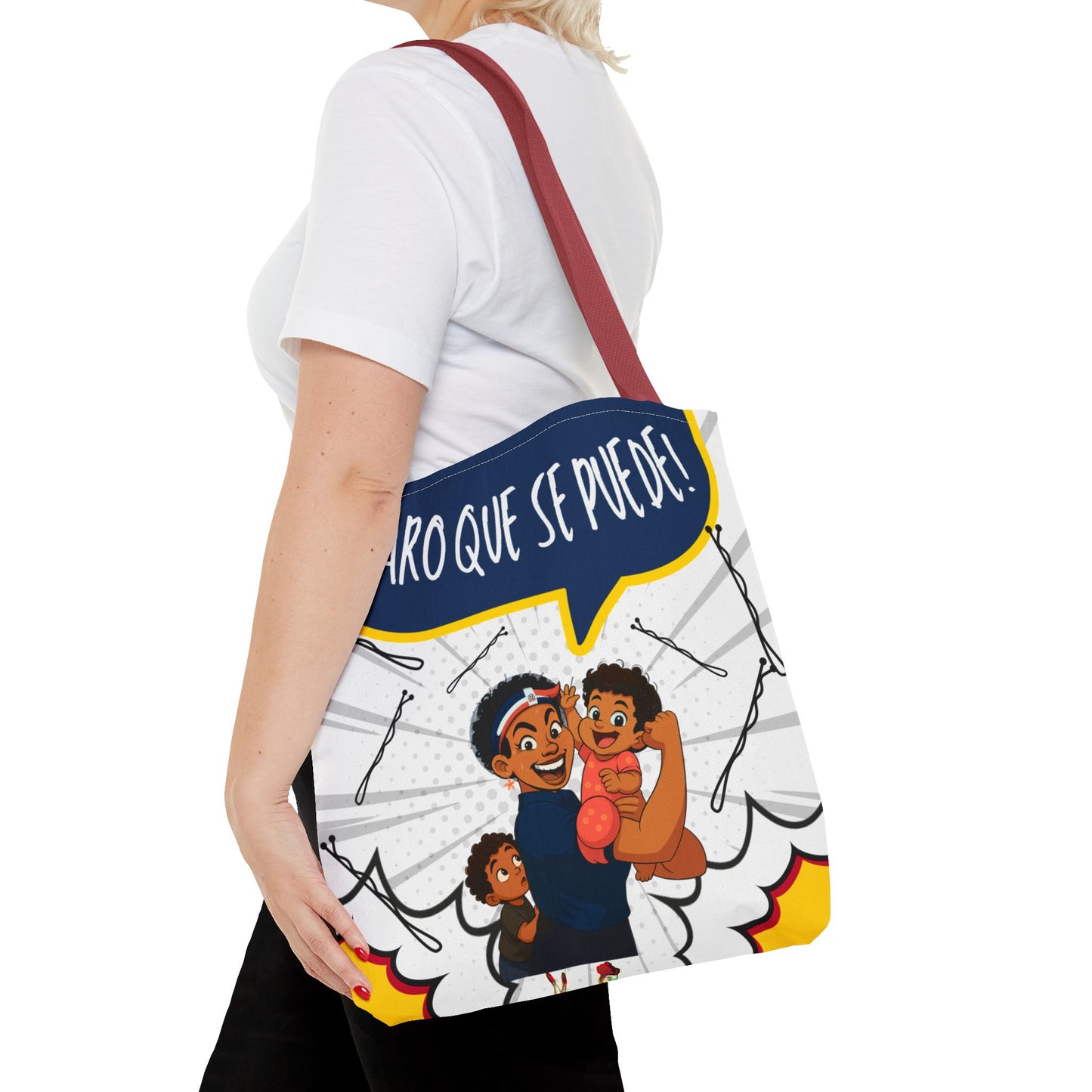 "We Can Do Anything / ¡Claro que se puede!" – Dominican Mom Power Tote Bag