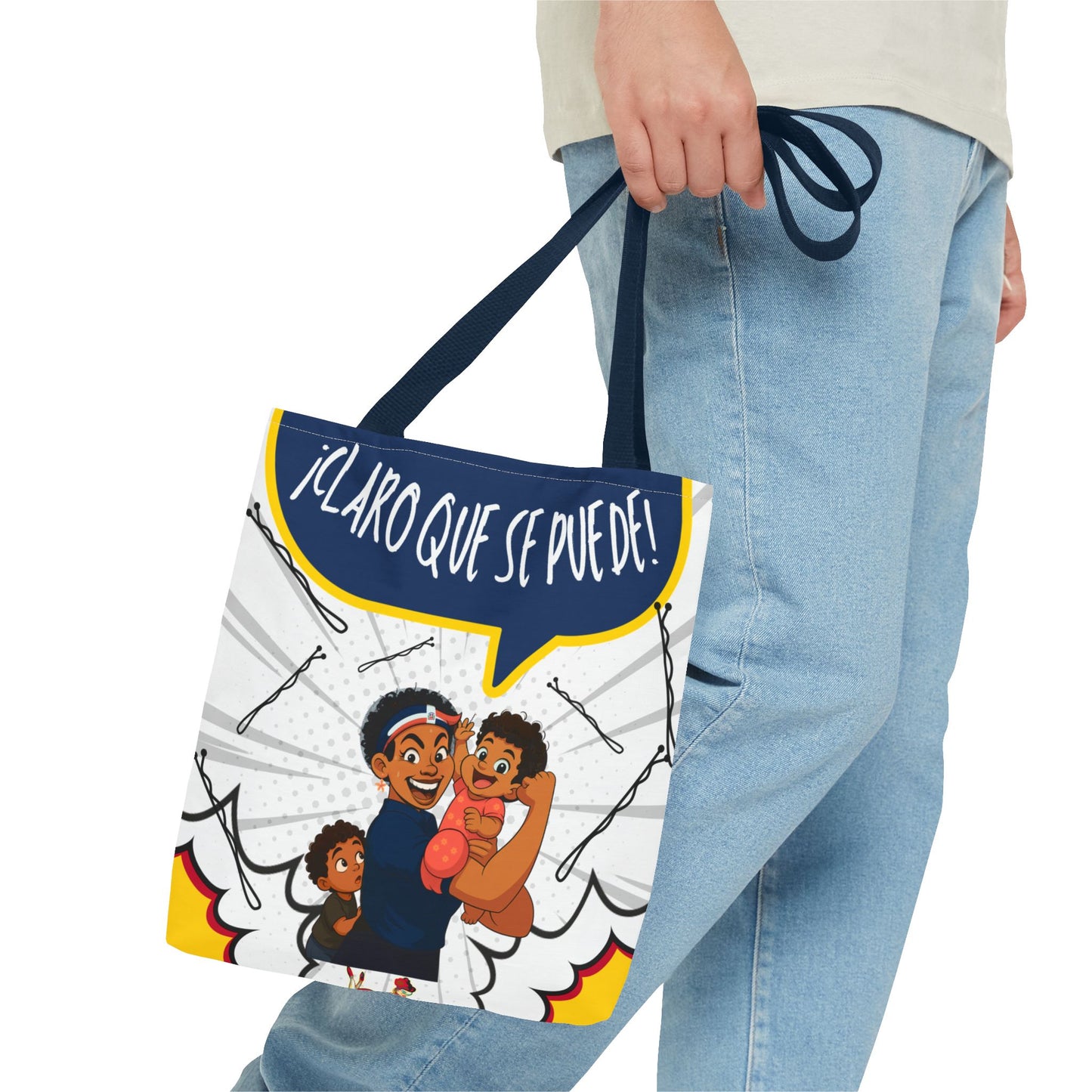 "We Can Do Anything / ¡Claro que se puede!" – Dominican Mom Power Tote Bag