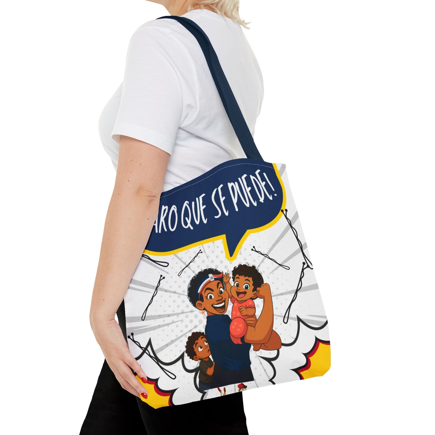"We Can Do Anything / ¡Claro que se puede!" – Dominican Mom Power Tote Bag