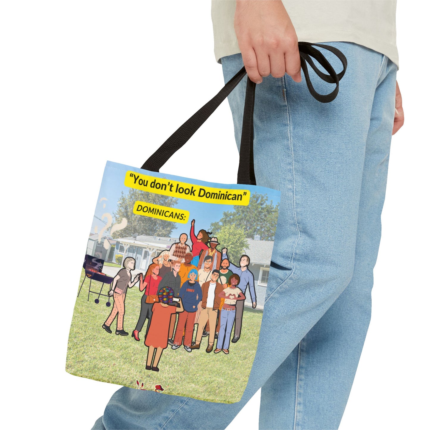"You Don’t Look Dominican" – Tote Bag Celebrating Dominican Diversity