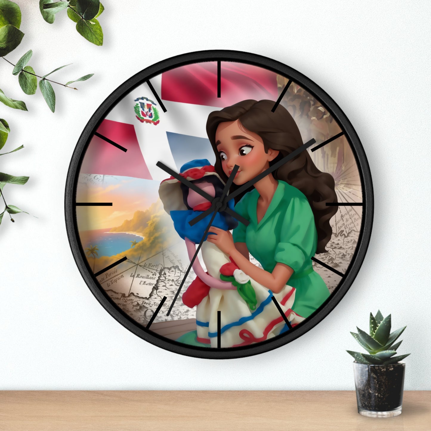 Cultural Elegance Wall Clock – Bella and the Faceless Doll