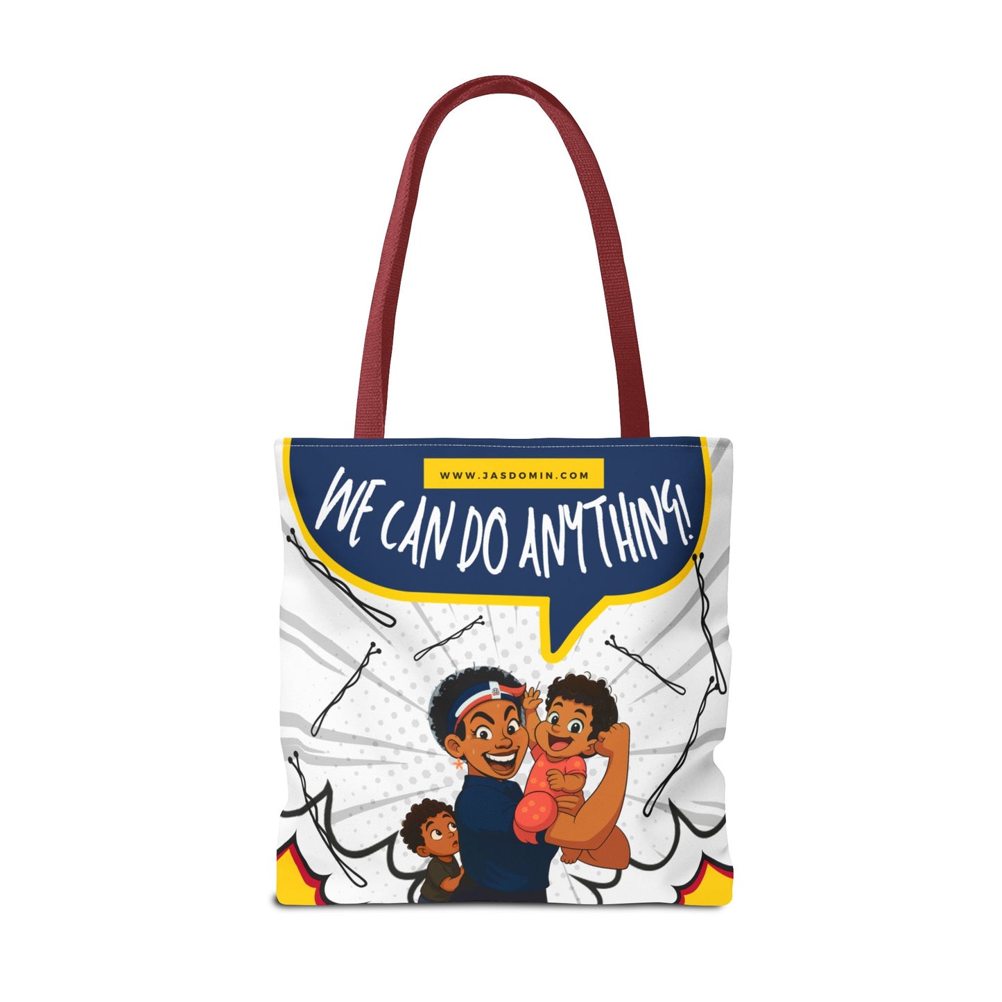 "We Can Do Anything / ¡Claro que se puede!" – Dominican Mom Power Tote Bag