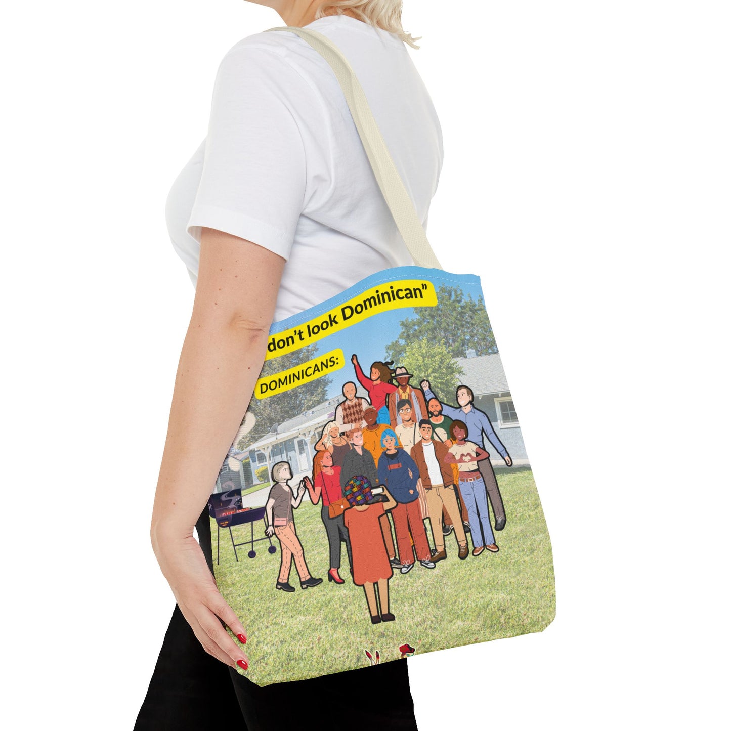 "You Don’t Look Dominican" – Tote Bag Celebrating Dominican Diversity