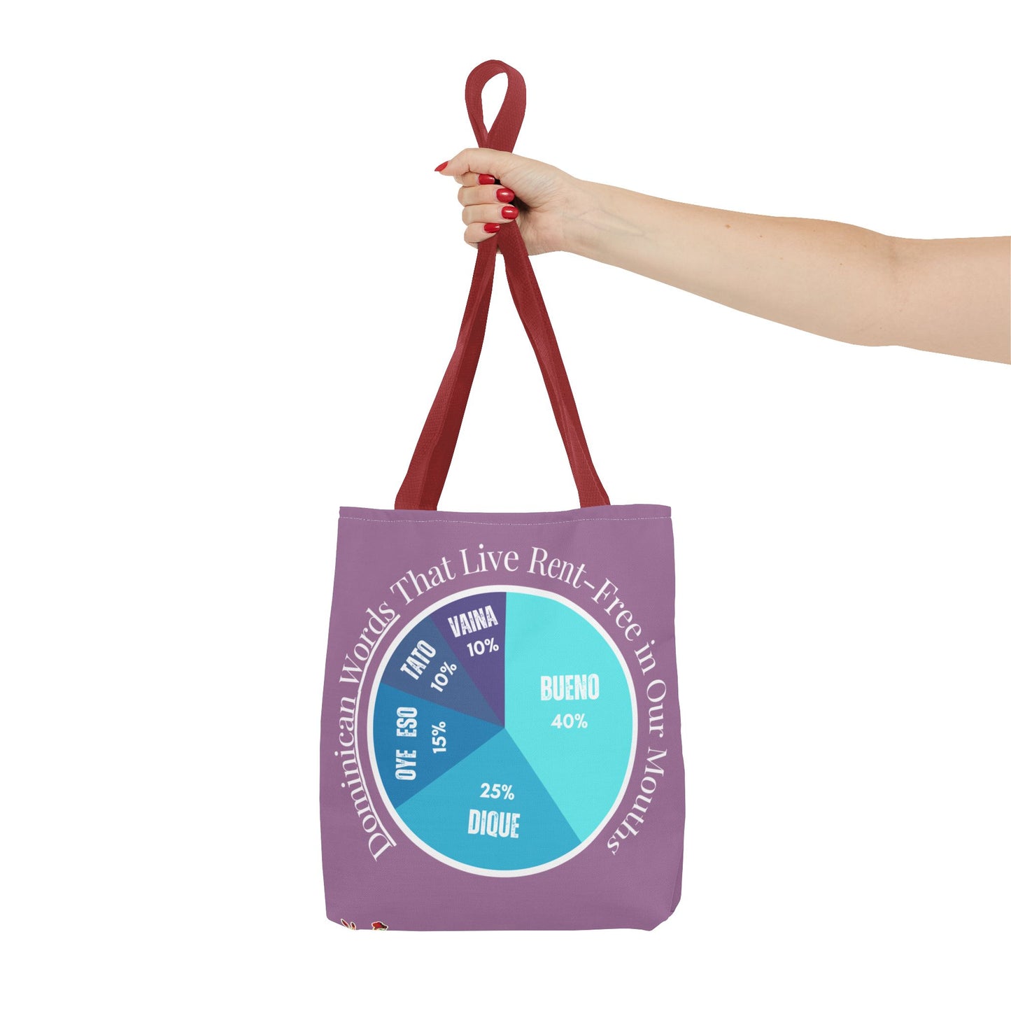 Bueno, Dique… y Más – Dominican Words Pie Chart Tote