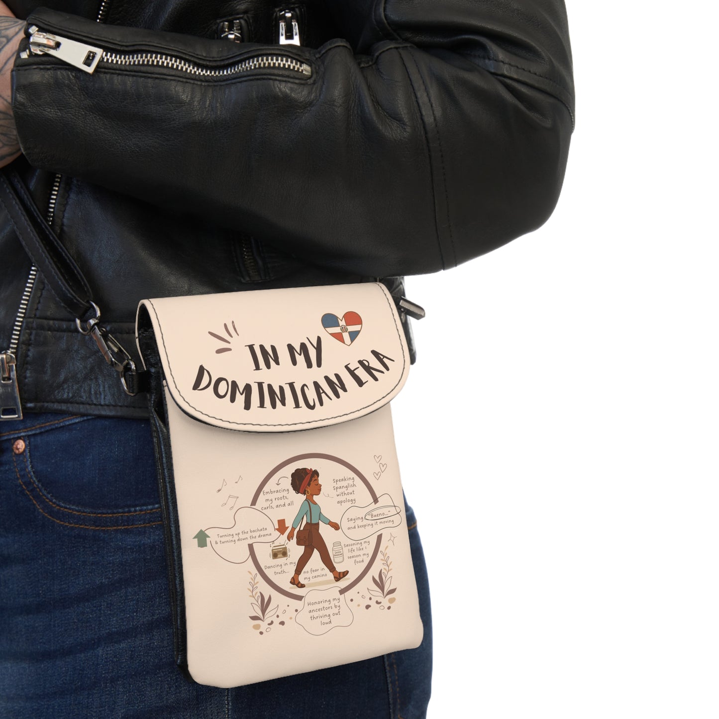 In My Dominican Era Small Cell Phone Wallet Purse - Chic Travel Pouch, Minimalist Crossbody Bag, Gift for Her, Everyday Essentials