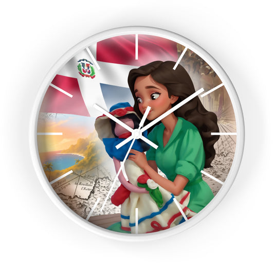 Cultural Elegance Wall Clock – Bella and the Faceless Doll