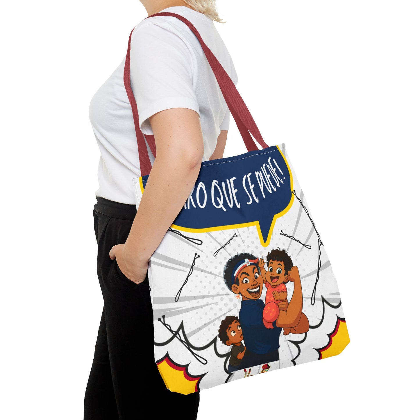 "We Can Do Anything / ¡Claro que se puede!" – Dominican Mom Power Tote Bag