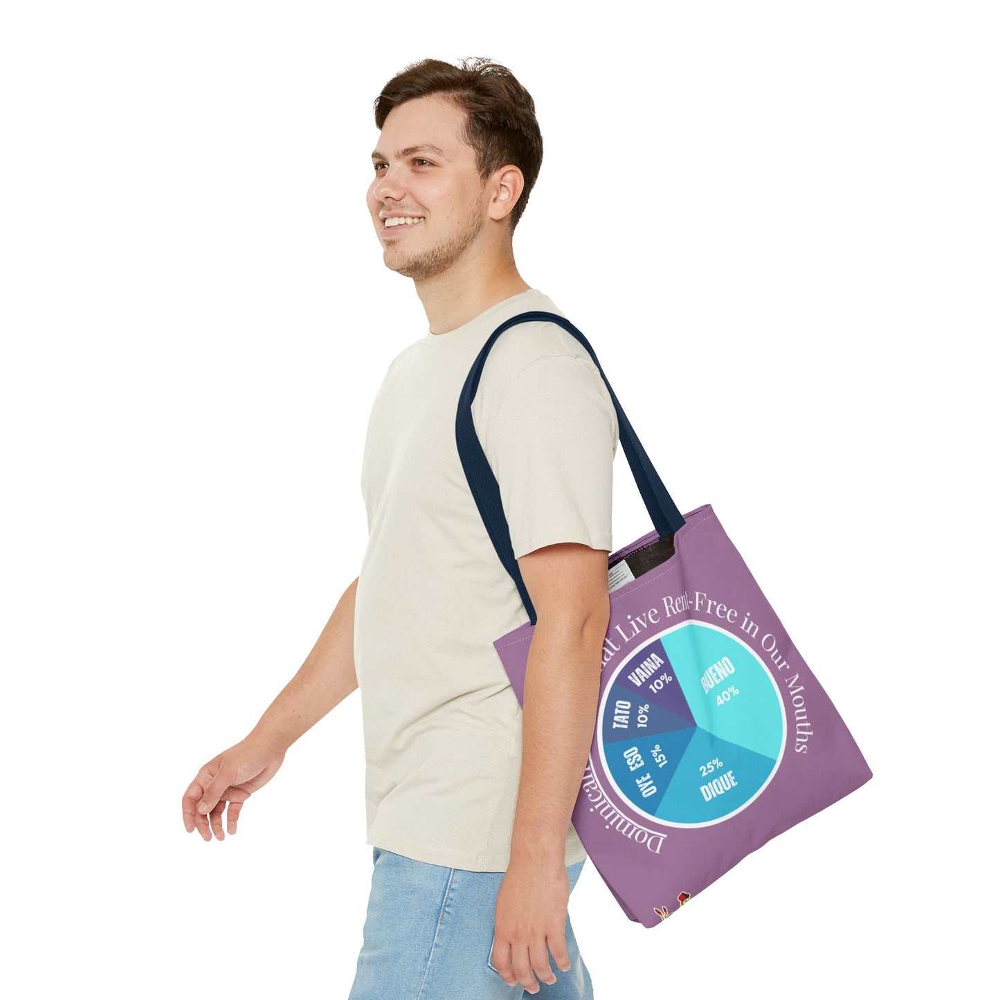 Bueno, Dique… y Más – Dominican Words Pie Chart Tote