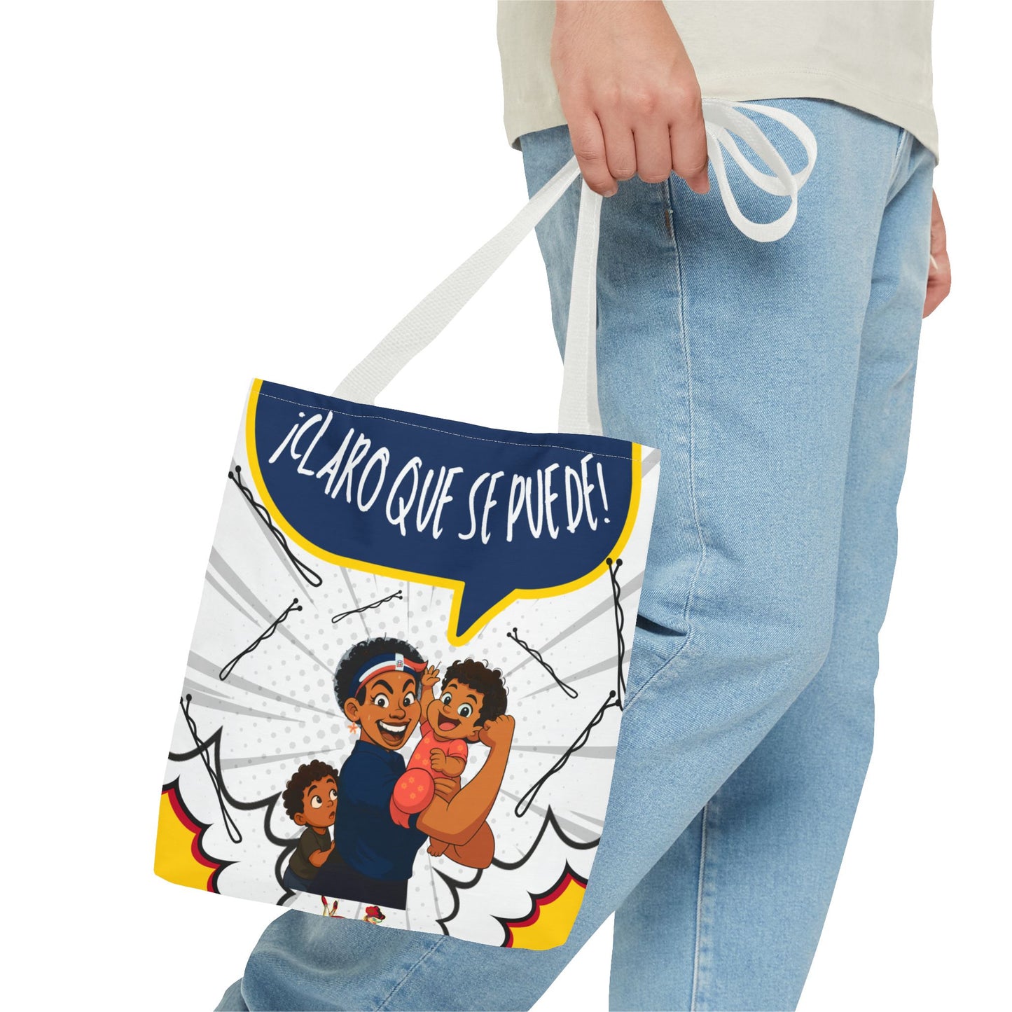 "We Can Do Anything / ¡Claro que se puede!" – Dominican Mom Power Tote Bag