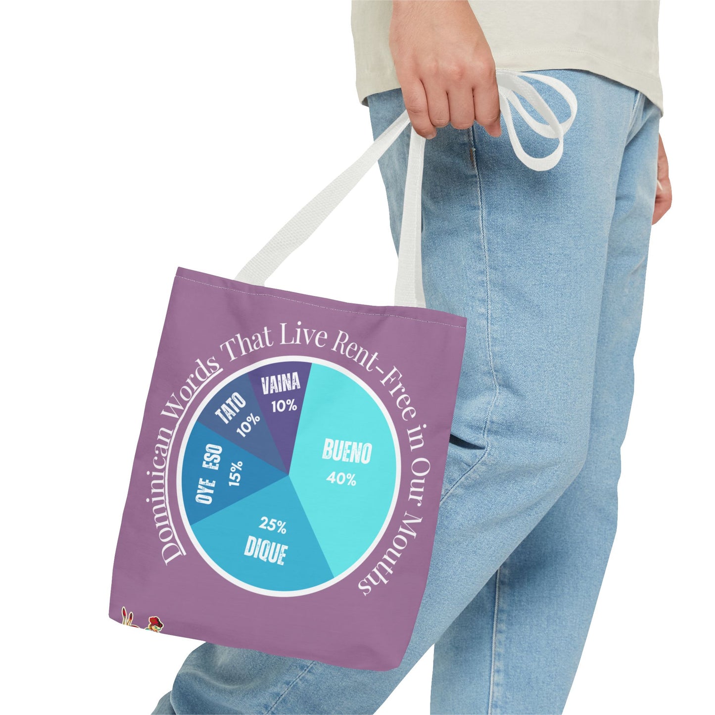 Bueno, Dique… y Más – Dominican Words Pie Chart Tote