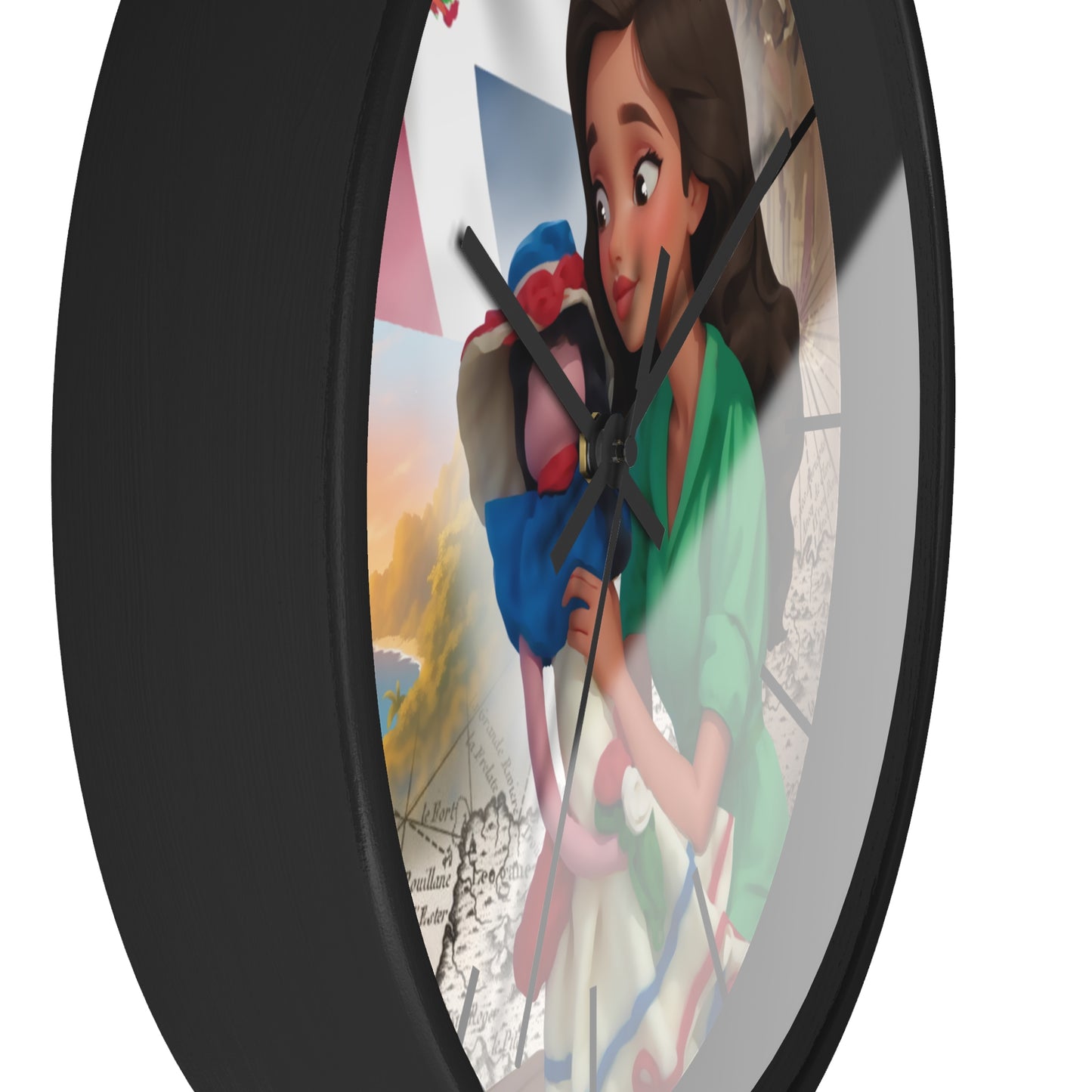Cultural Elegance Wall Clock – Bella and the Faceless Doll