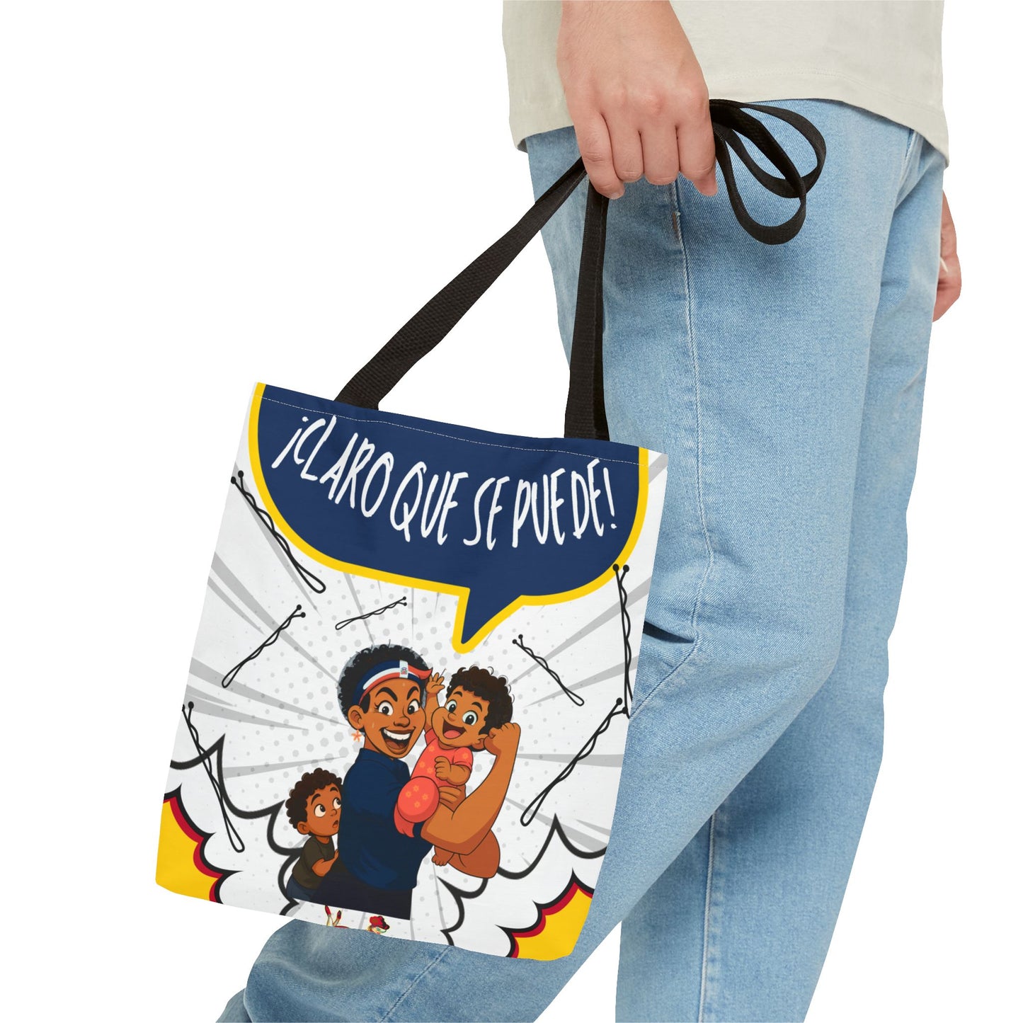 "We Can Do Anything / ¡Claro que se puede!" – Dominican Mom Power Tote Bag