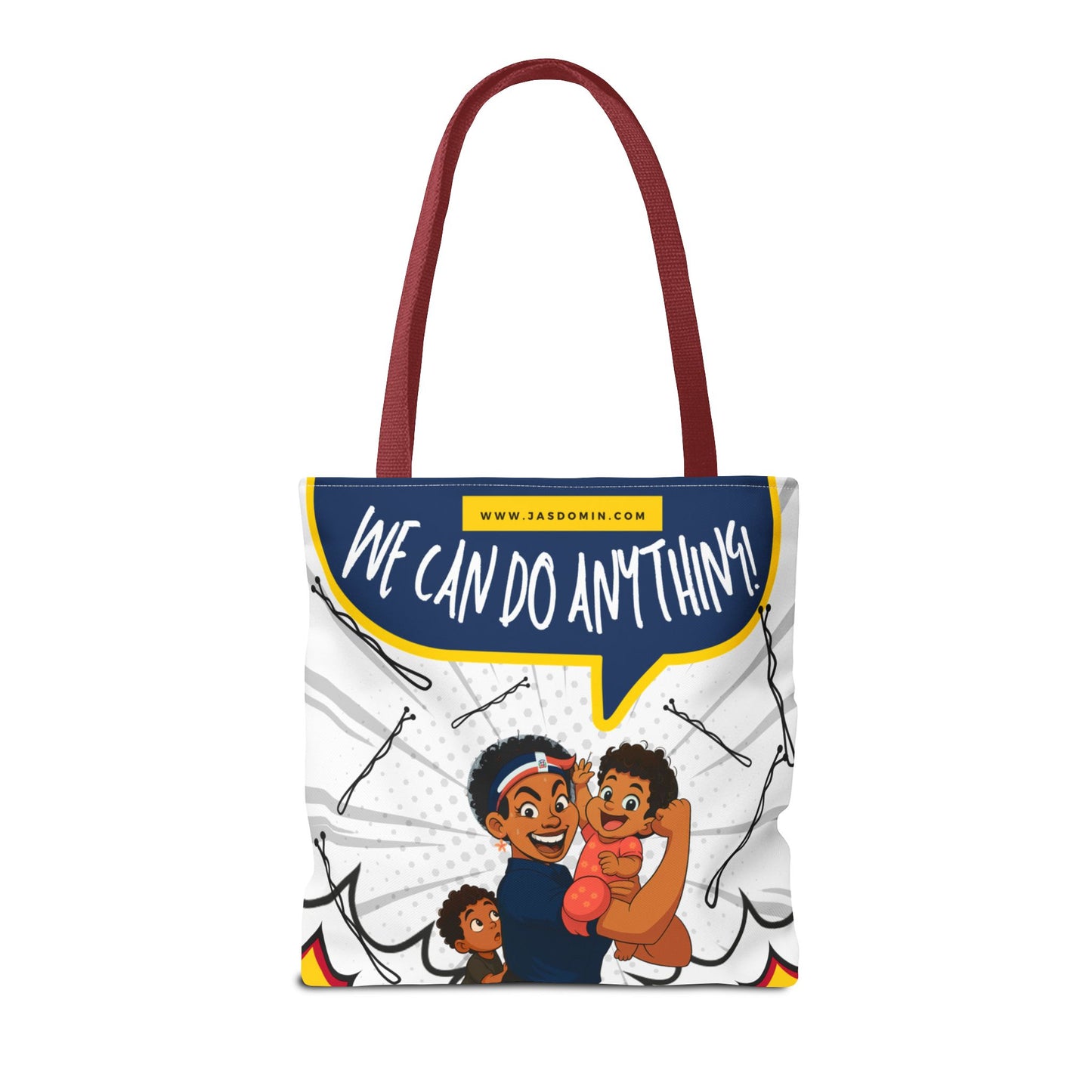 "We Can Do Anything / ¡Claro que se puede!" – Dominican Mom Power Tote Bag