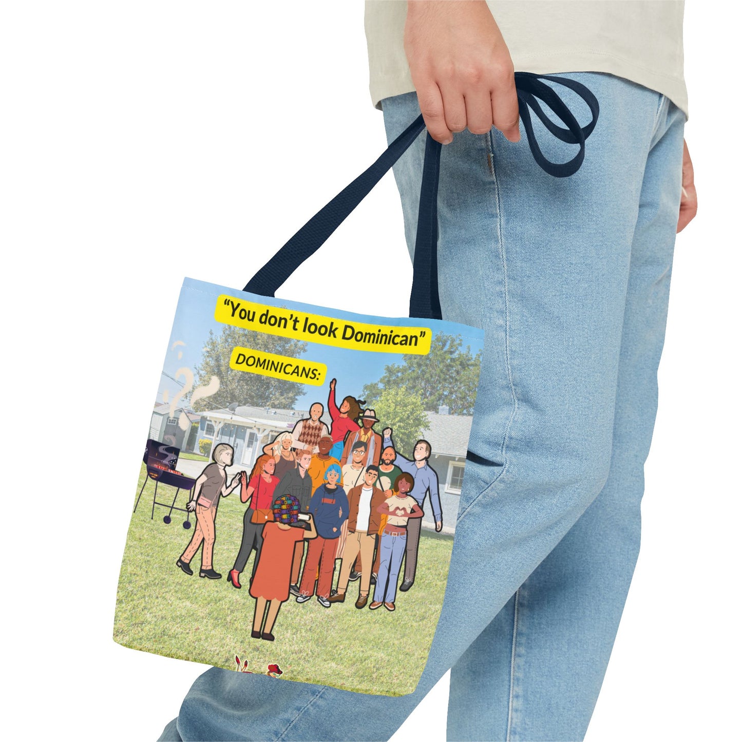 "You Don’t Look Dominican" – Tote Bag Celebrating Dominican Diversity