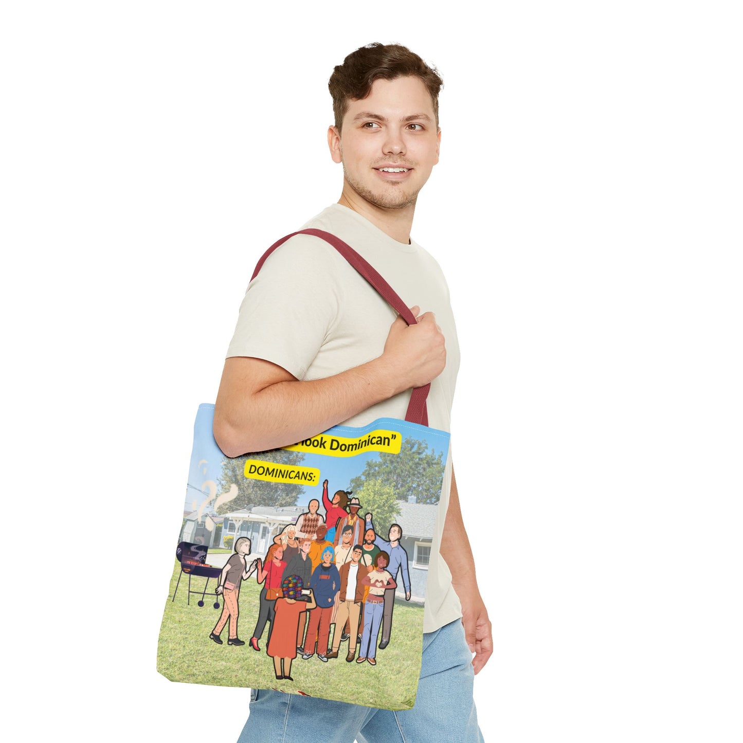 "You Don’t Look Dominican" – Tote Bag Celebrating Dominican Diversity