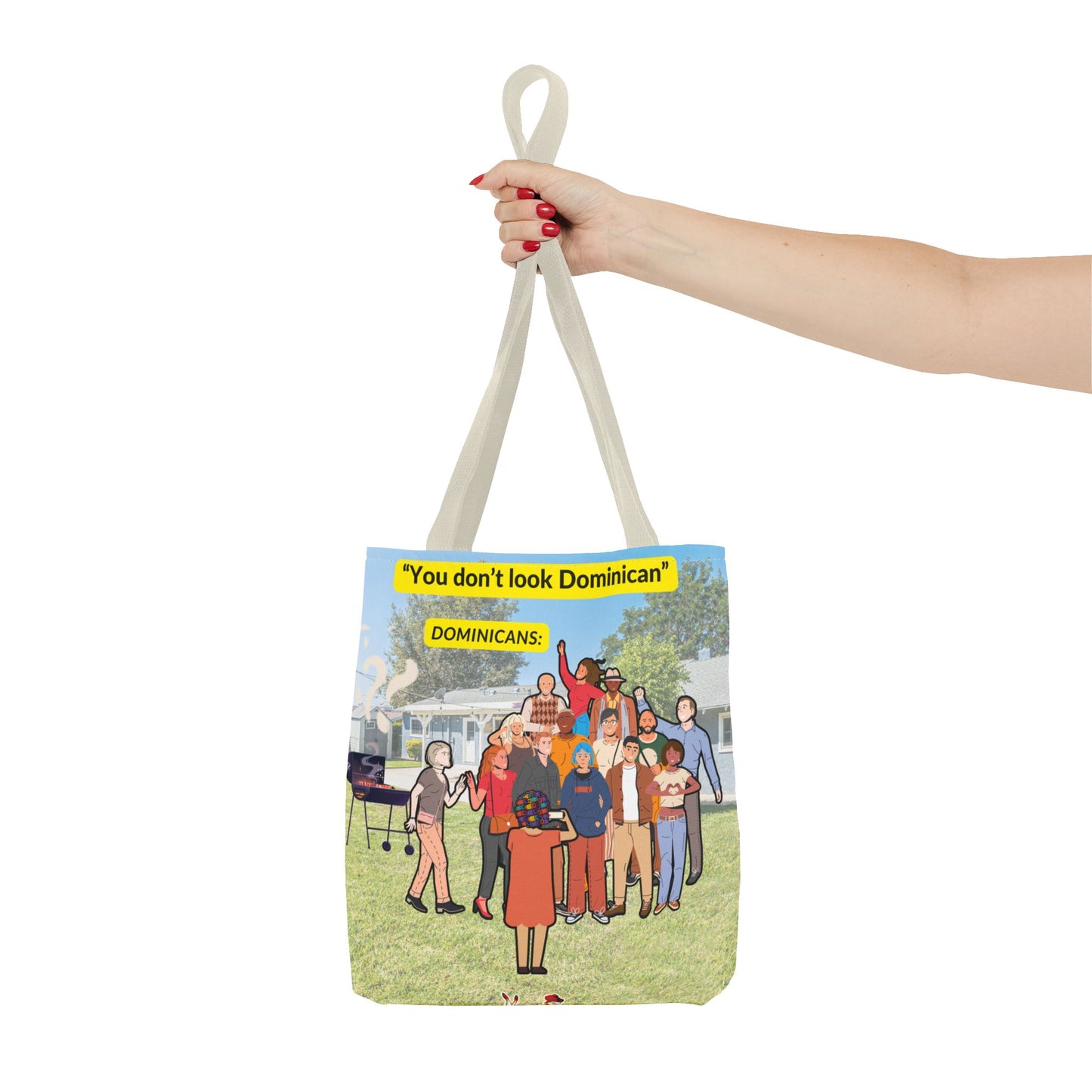 "You Don’t Look Dominican" – Tote Bag Celebrating Dominican Diversity