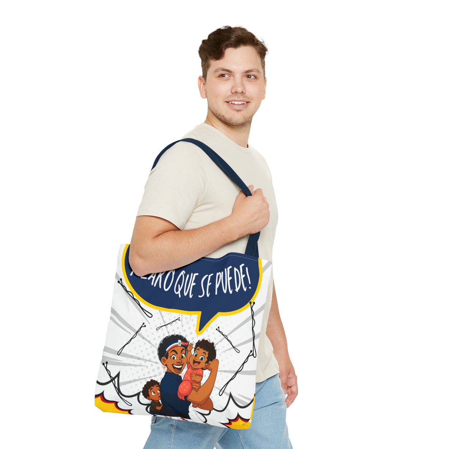 "We Can Do Anything / ¡Claro que se puede!" – Dominican Mom Power Tote Bag