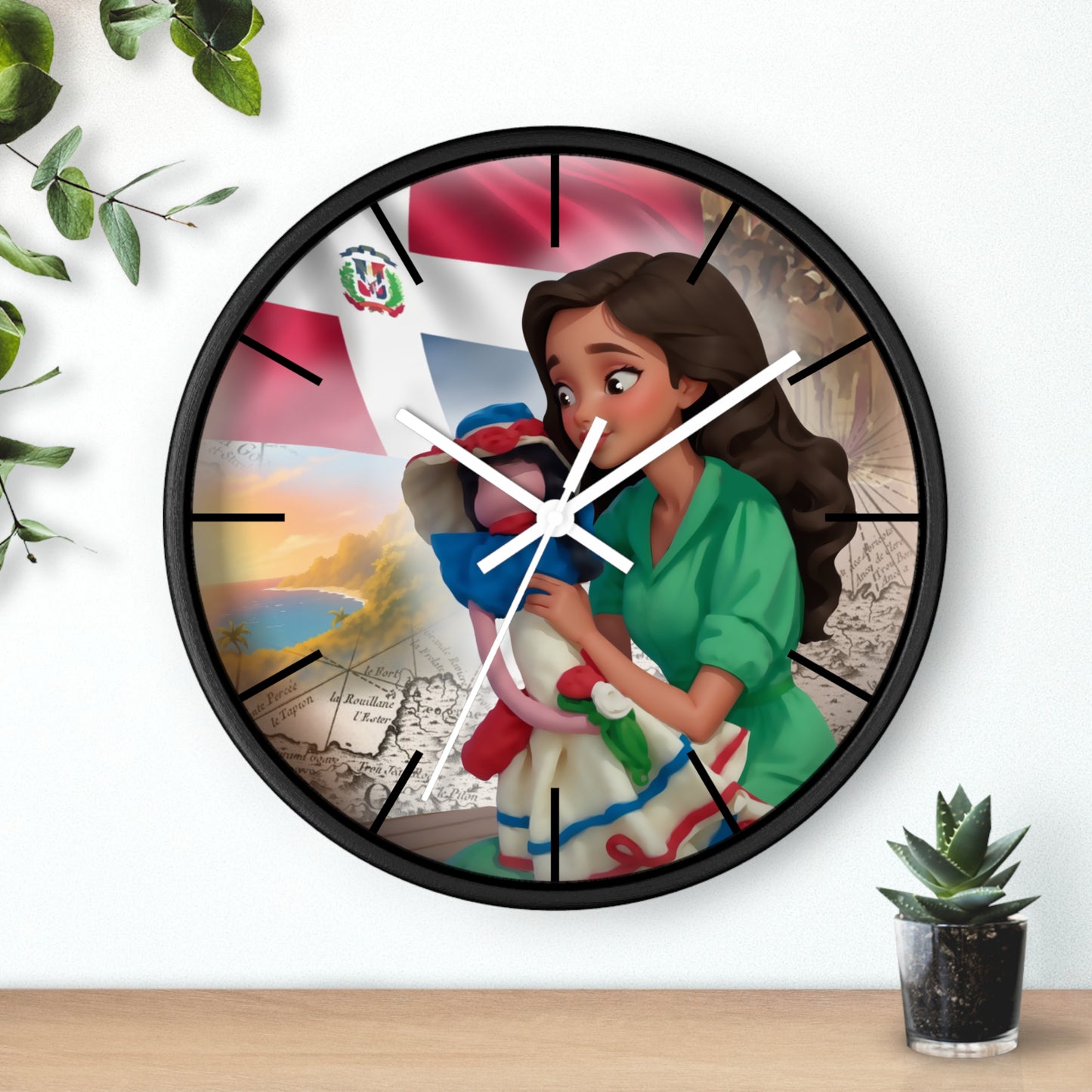 Cultural Elegance Wall Clock – Bella and the Faceless Doll