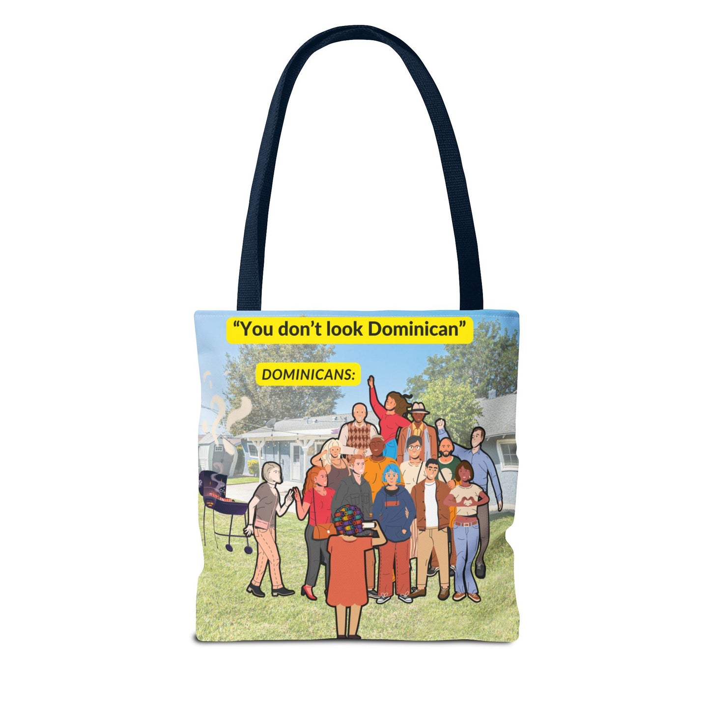 "You Don’t Look Dominican" – Tote Bag Celebrating Dominican Diversity