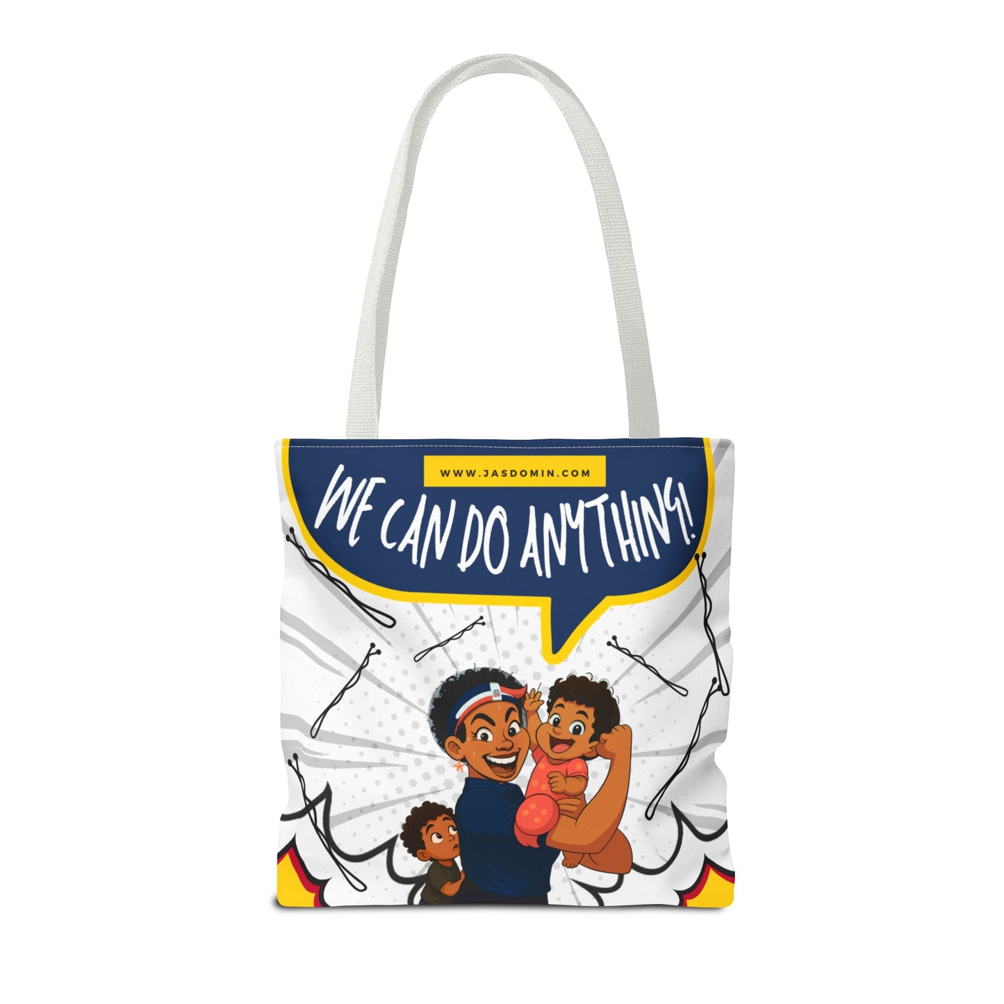"We Can Do Anything / ¡Claro que se puede!" – Dominican Mom Power Tote Bag