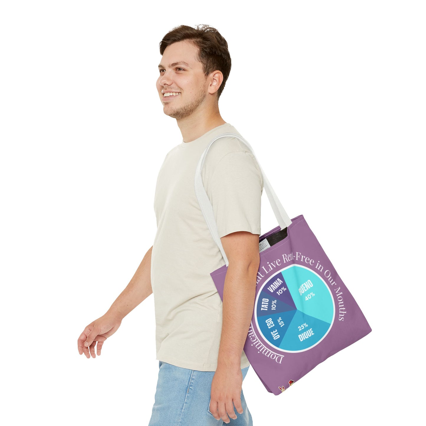 Bueno, Dique… y Más – Dominican Words Pie Chart Tote