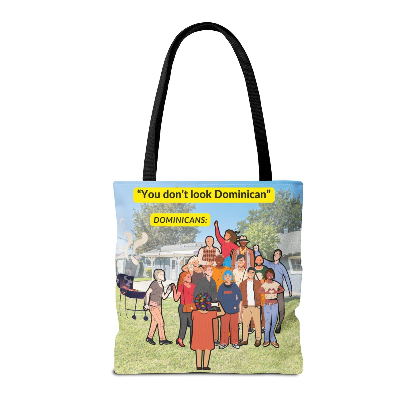 "You Don’t Look Dominican" – Tote Bag Celebrating Dominican Diversity