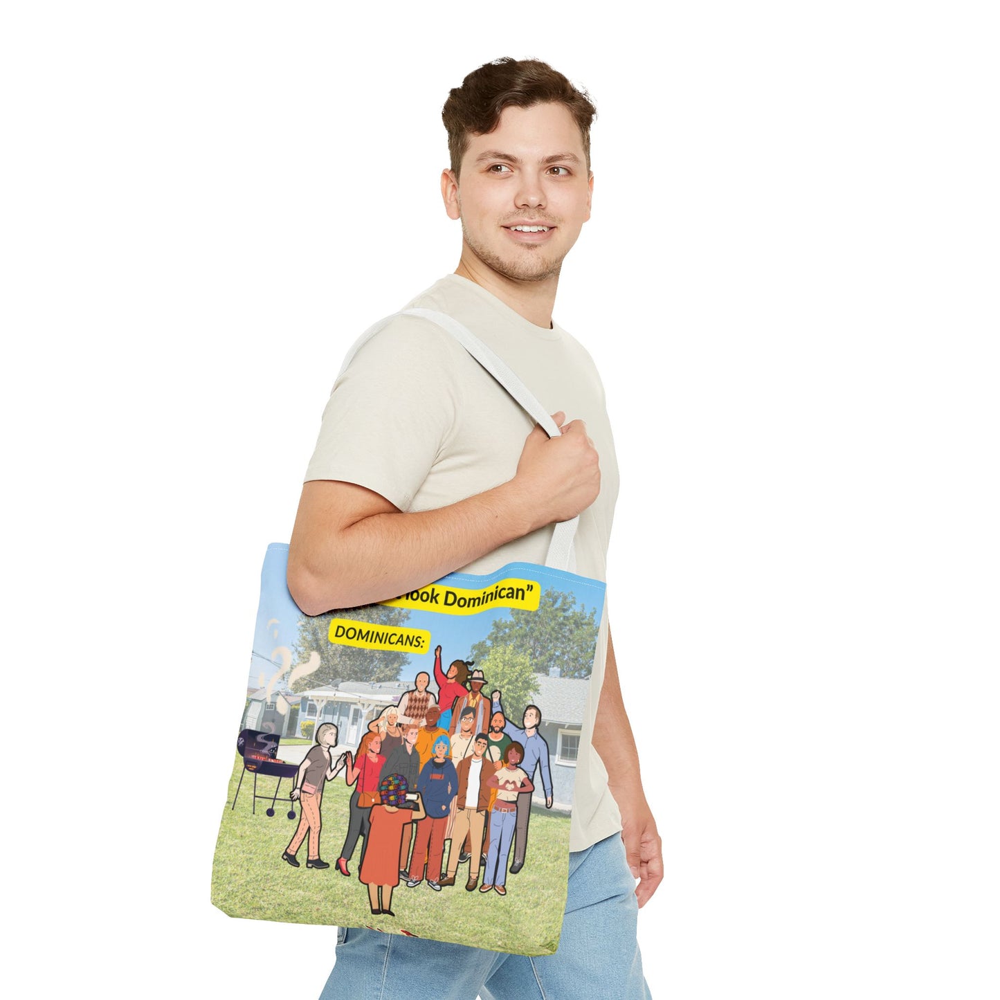 "You Don’t Look Dominican" – Tote Bag Celebrating Dominican Diversity