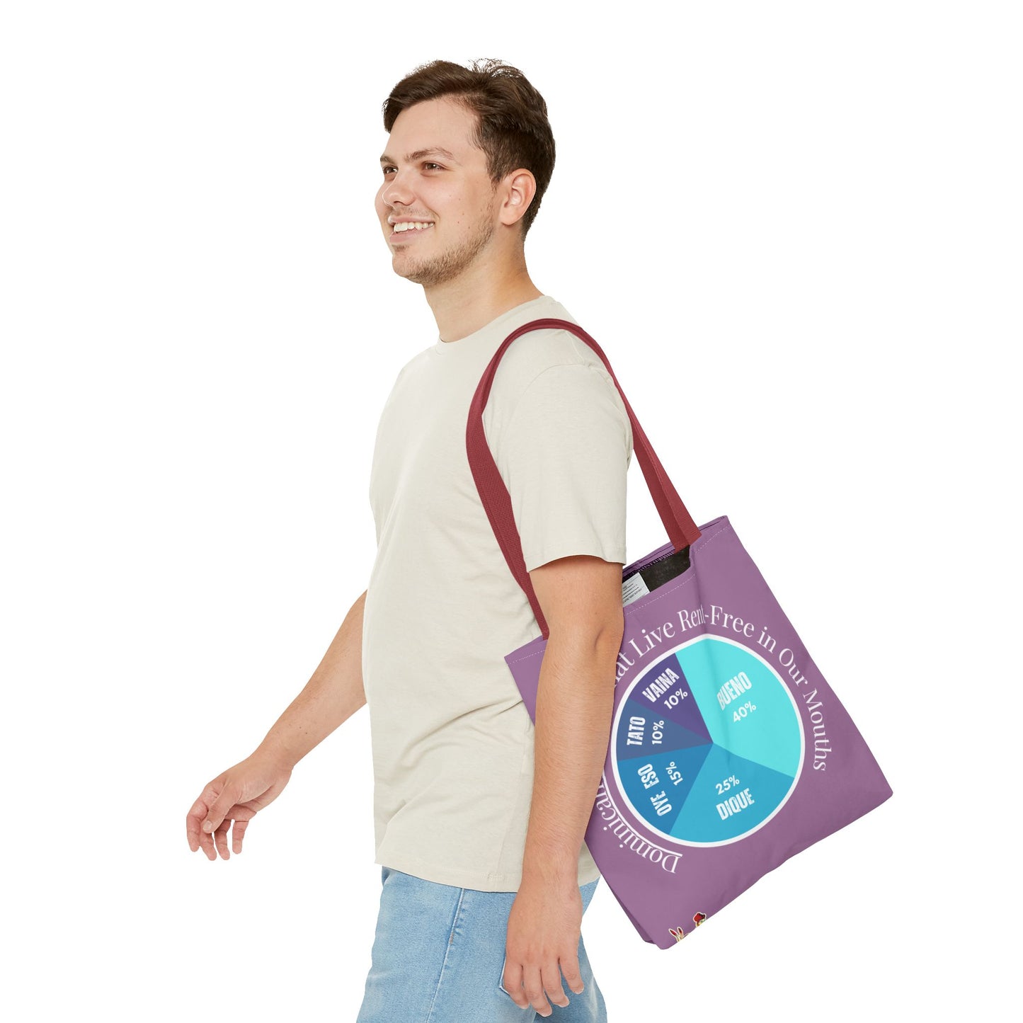 Bueno, Dique… y Más – Dominican Words Pie Chart Tote