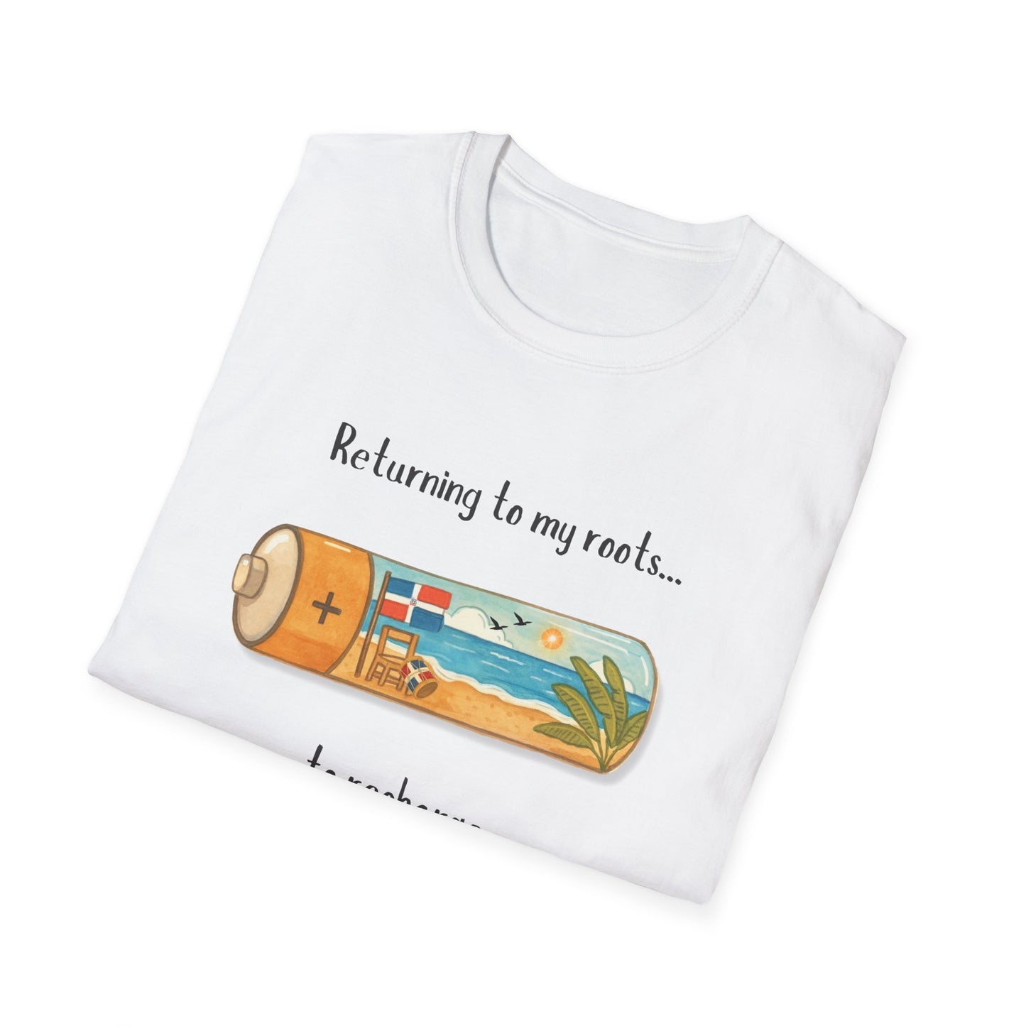 "Returning to My Roots" Unisex Softstyle Dominican T-Shirt