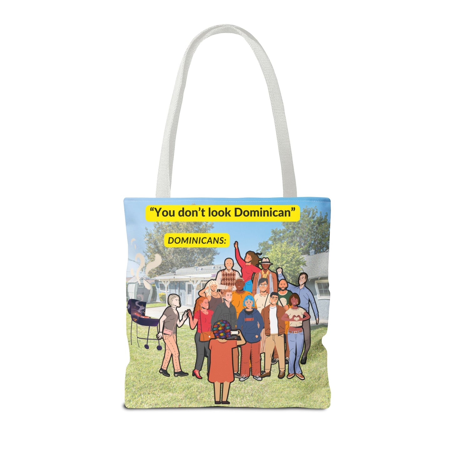 "You Don’t Look Dominican" – Tote Bag Celebrating Dominican Diversity