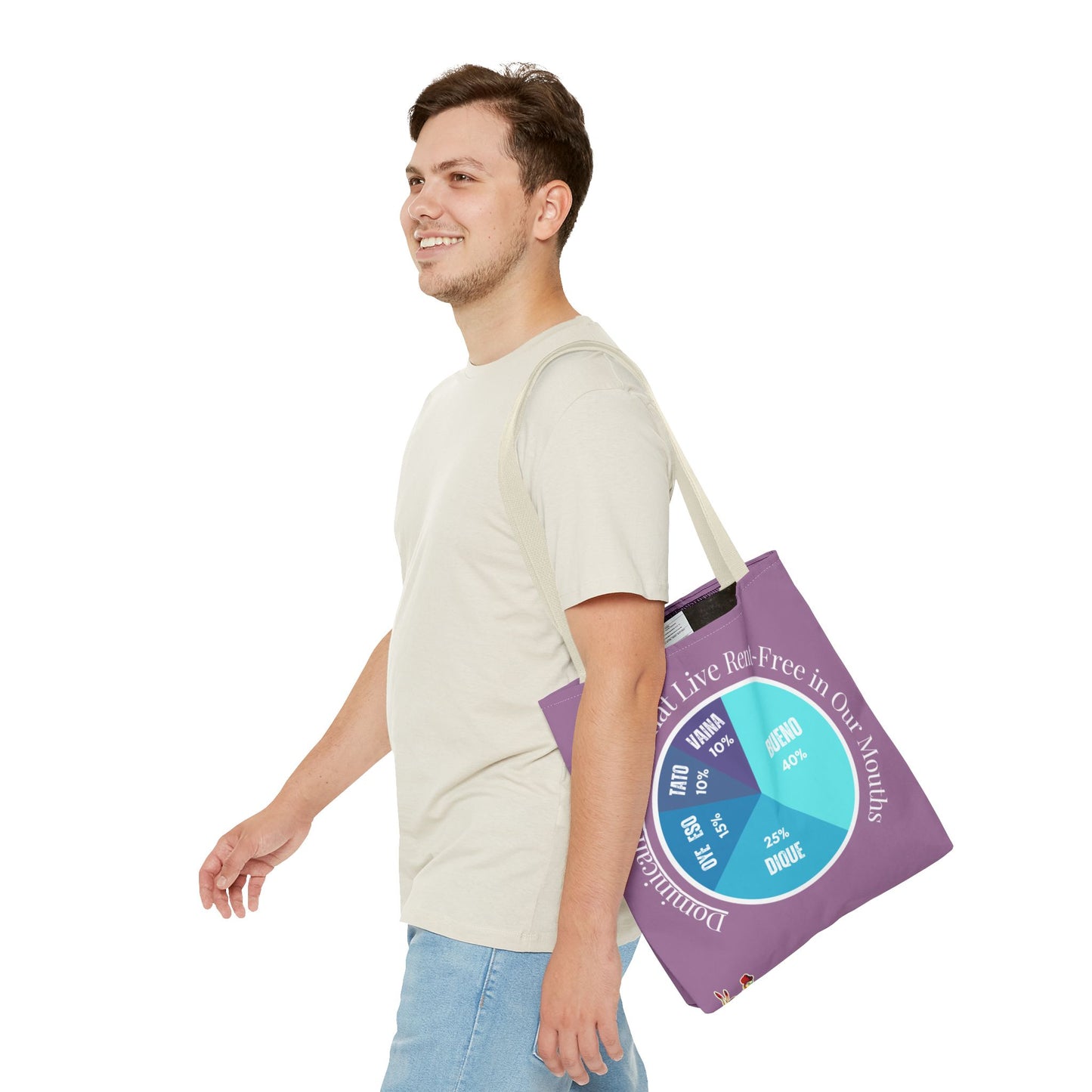 Bueno, Dique… y Más – Dominican Words Pie Chart Tote