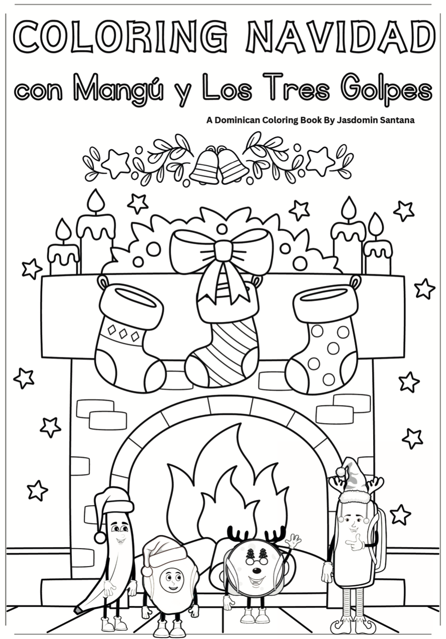 Dominican Navidad Christmas Coloring Book