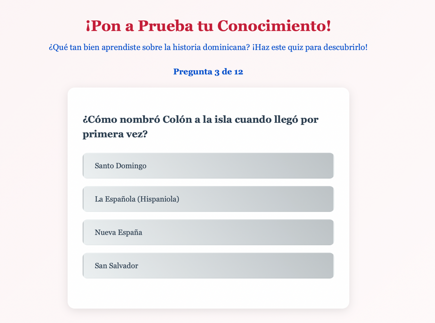 Bilingual Interactive Dominican History Timeline (Pre-1492 – 1844)