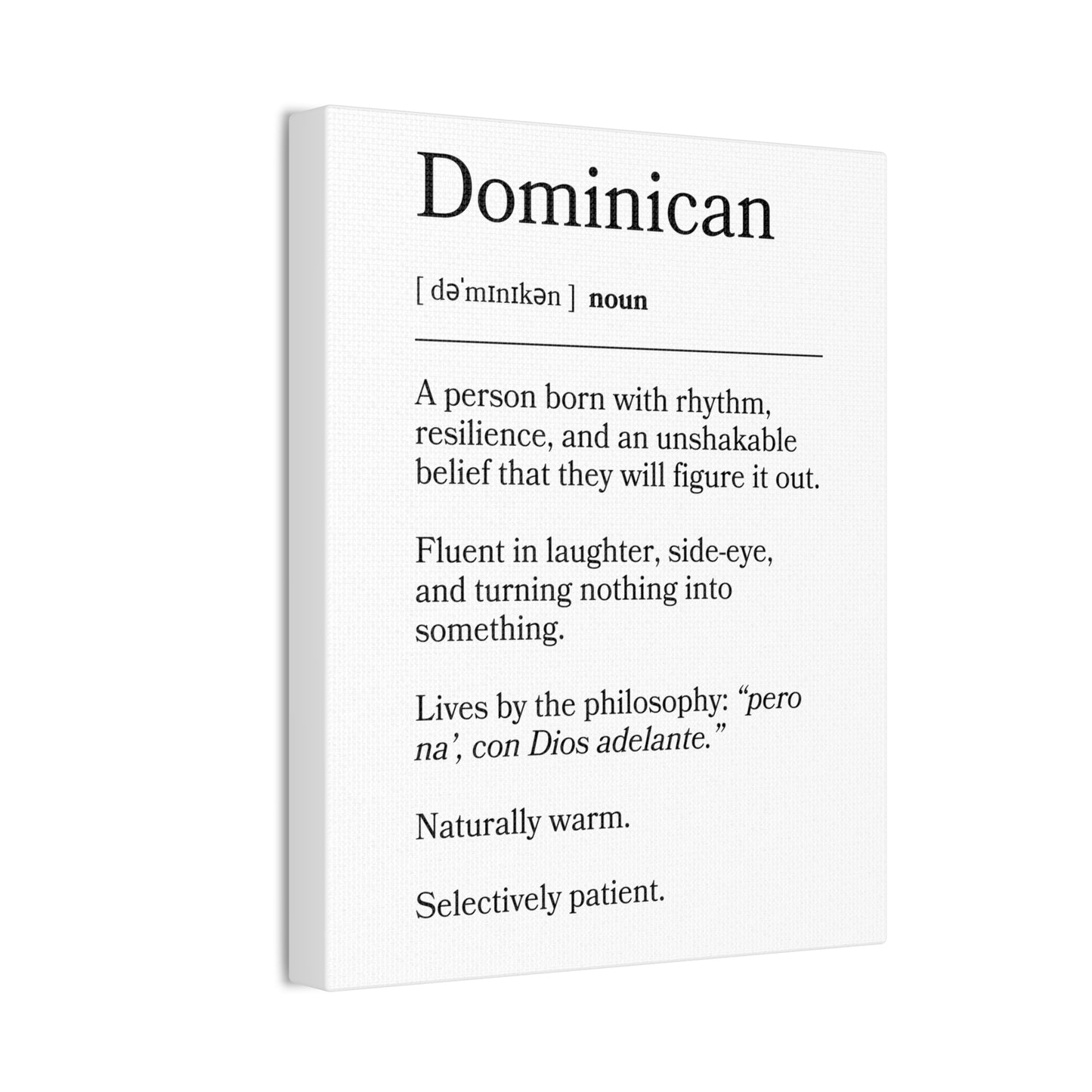Dominican Definition Canvas
