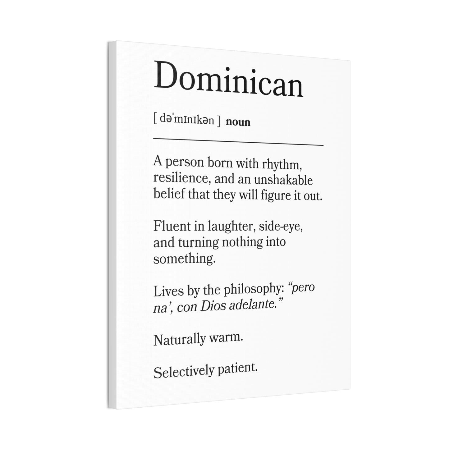 Dominican Definition Canvas