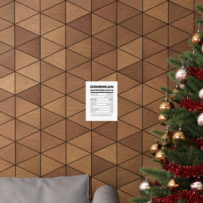 Dominican Nutrition Facts Matte Poster — Print Celebrating Culture & Pride