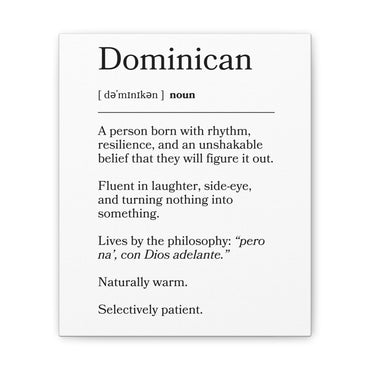 Dominican Definition Canvas