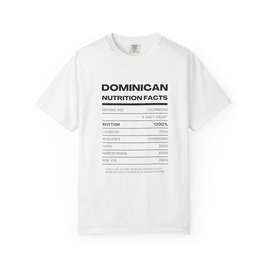 Dominican Nutrition Facts T-Shirt