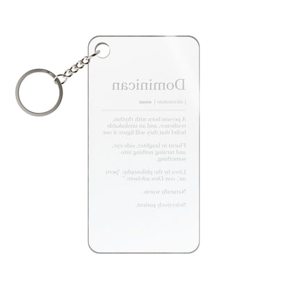 Dominican Definition Keychain Charm — Inspirational Heritage Gift