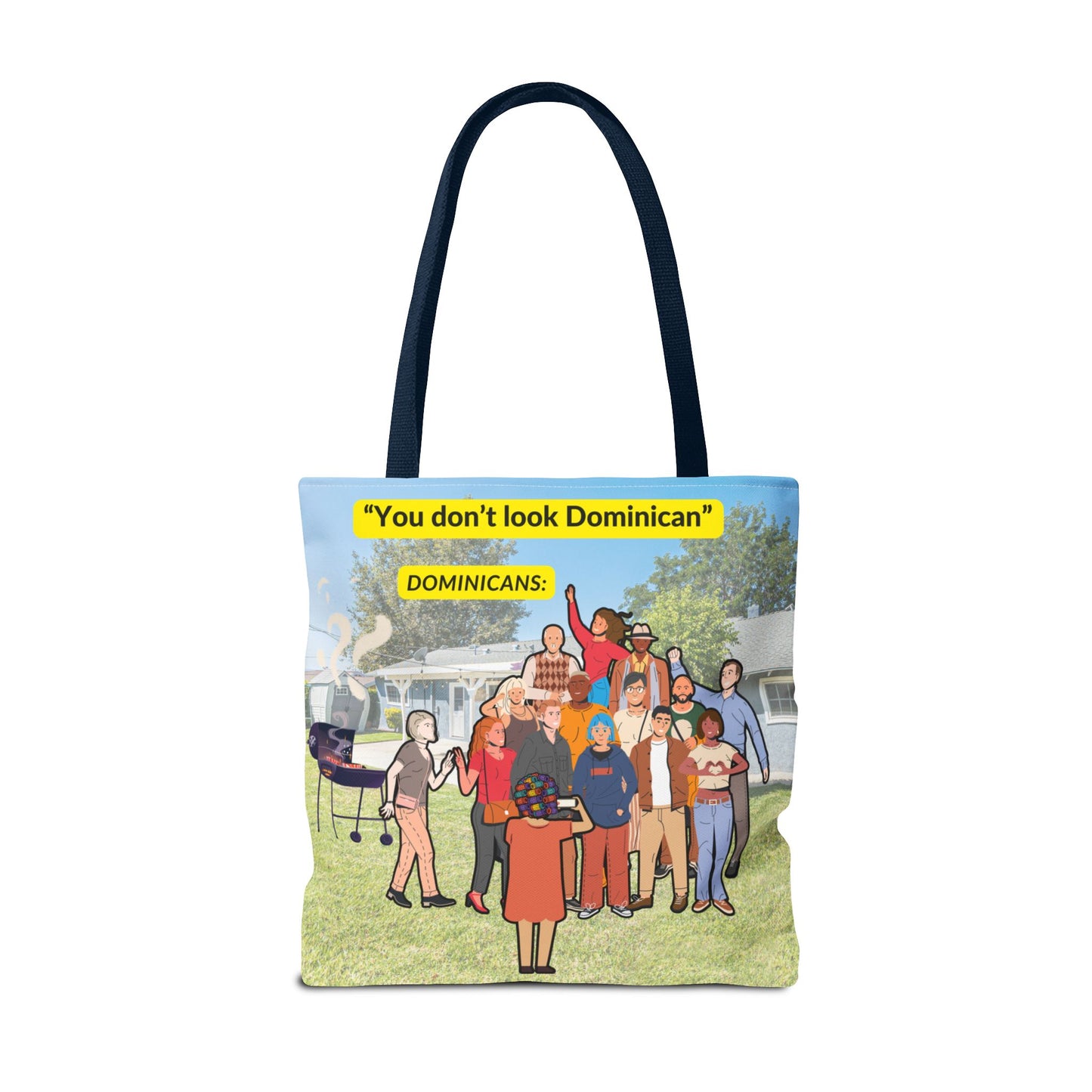 "You Don’t Look Dominican" – Tote Bag Celebrating Dominican Diversity