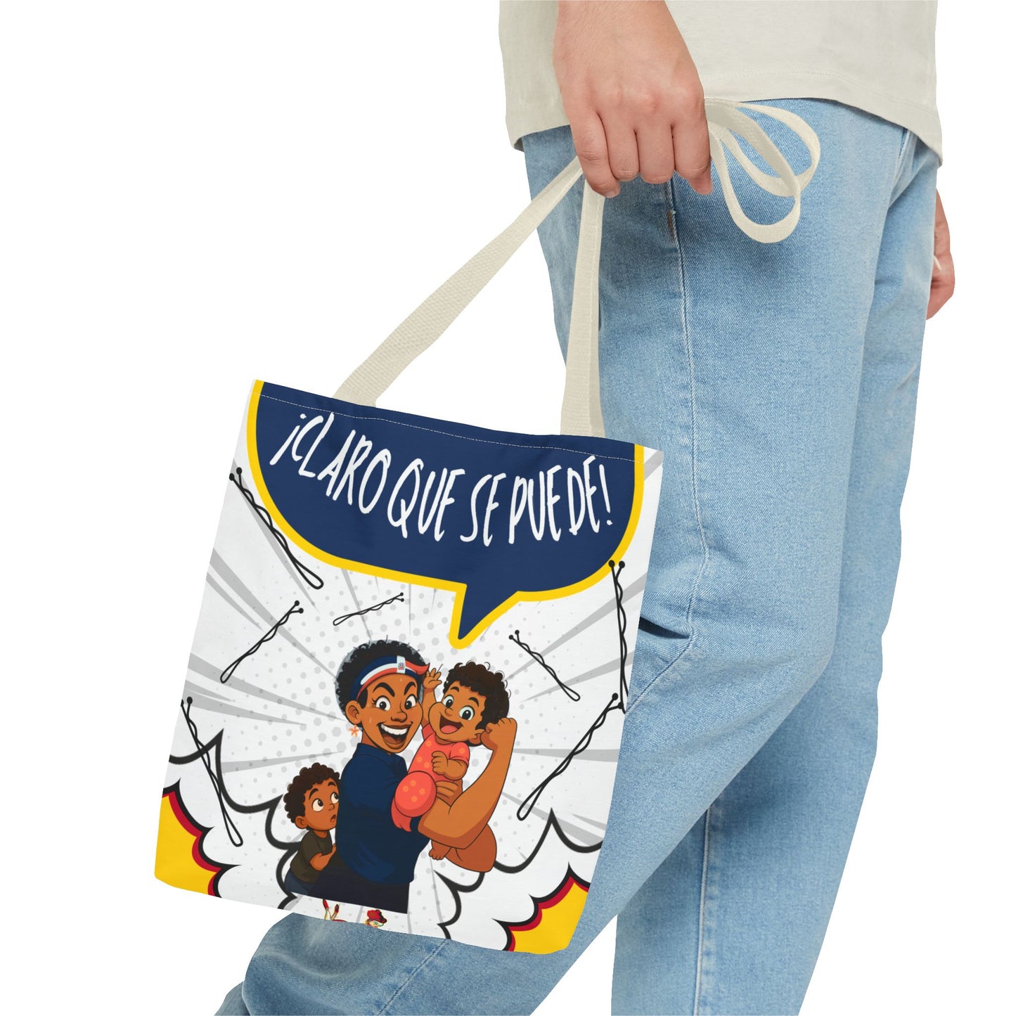 "We Can Do Anything / ¡Claro que se puede!" – Dominican Mom Power Tote Bag