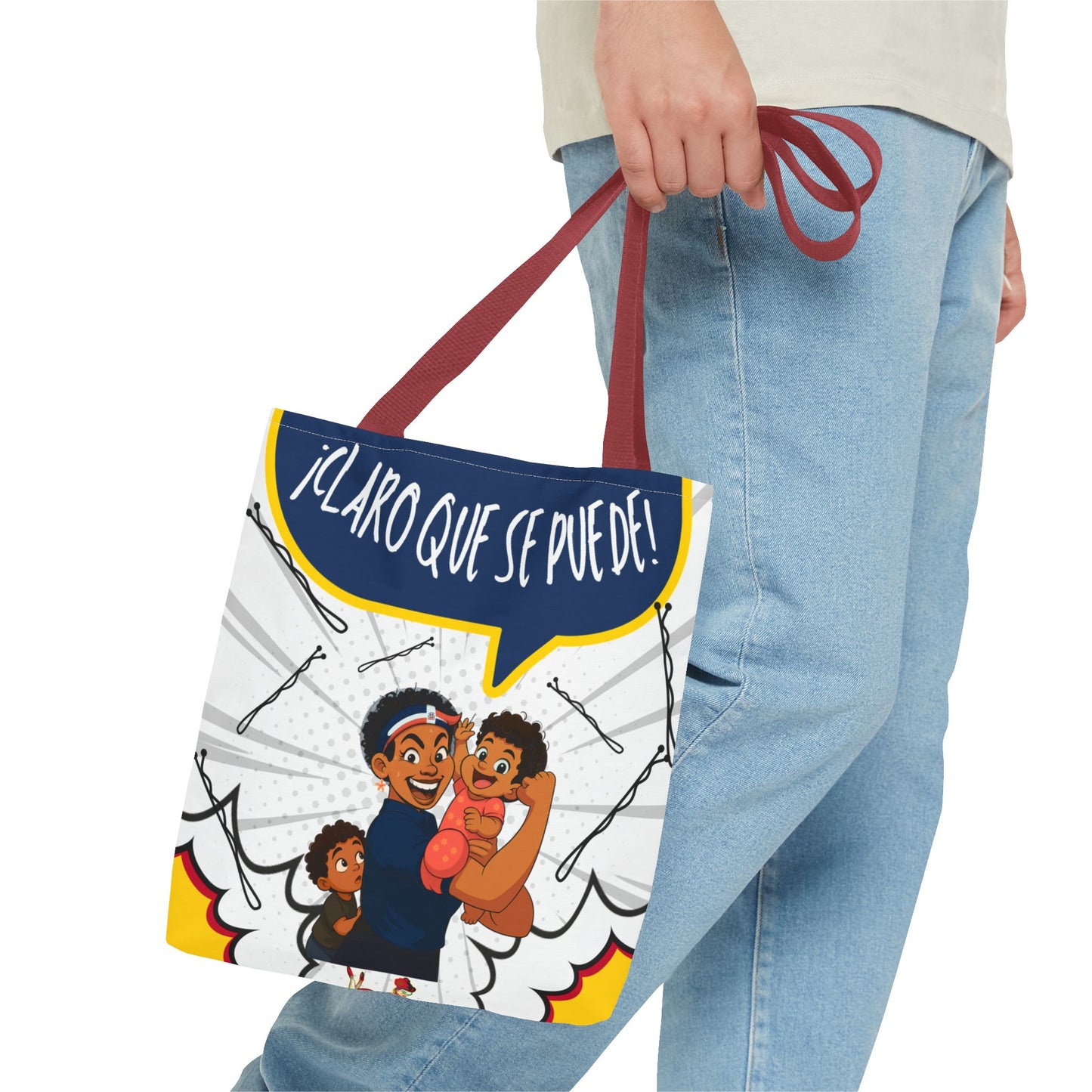 "We Can Do Anything / ¡Claro que se puede!" – Dominican Mom Power Tote Bag