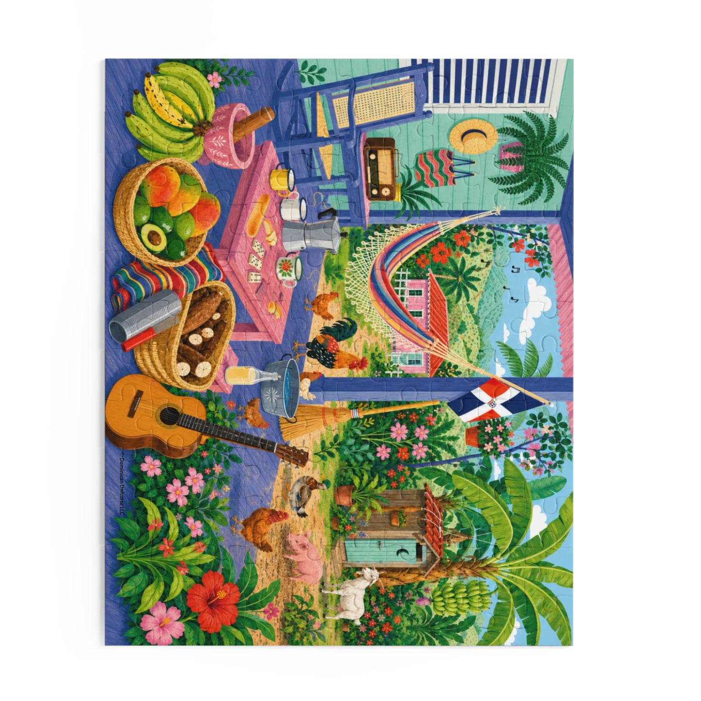 Cozy Dominican Campo Afternoon Puzzle (120 to 500 pcs)