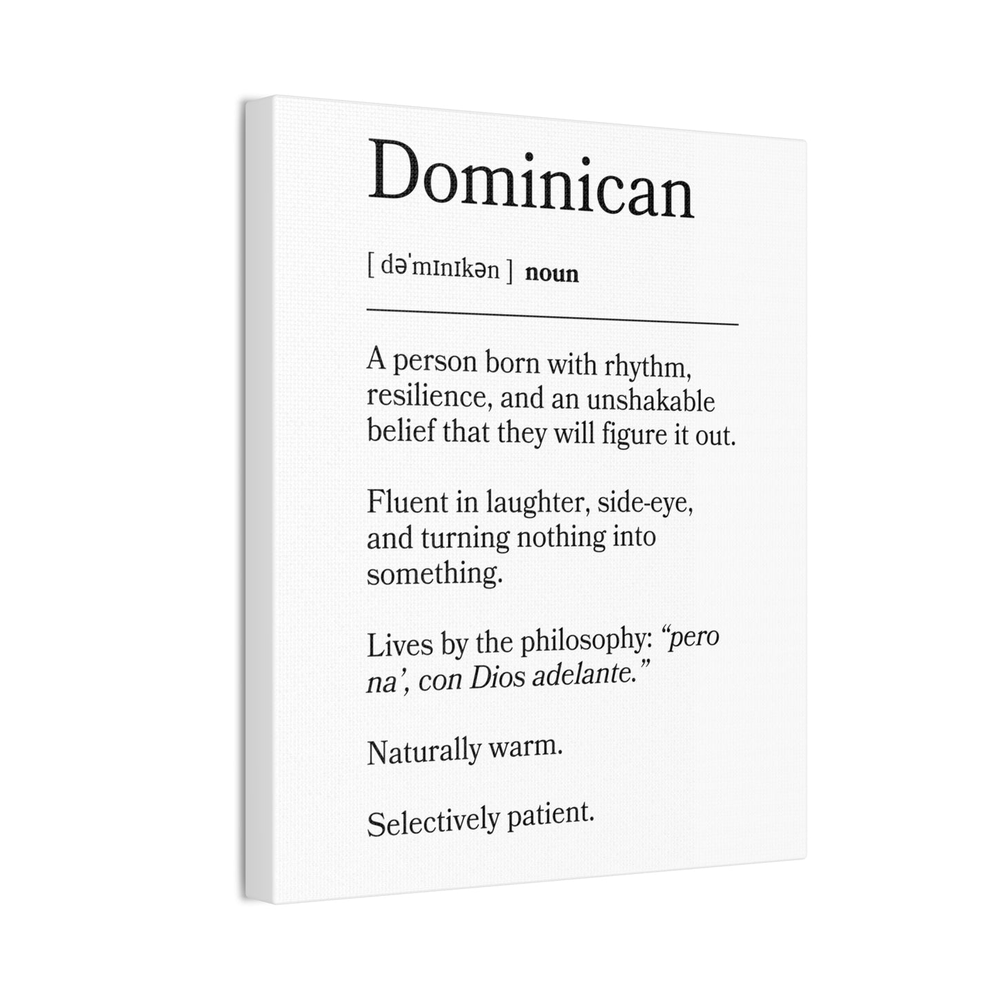 Dominican Definition Canvas